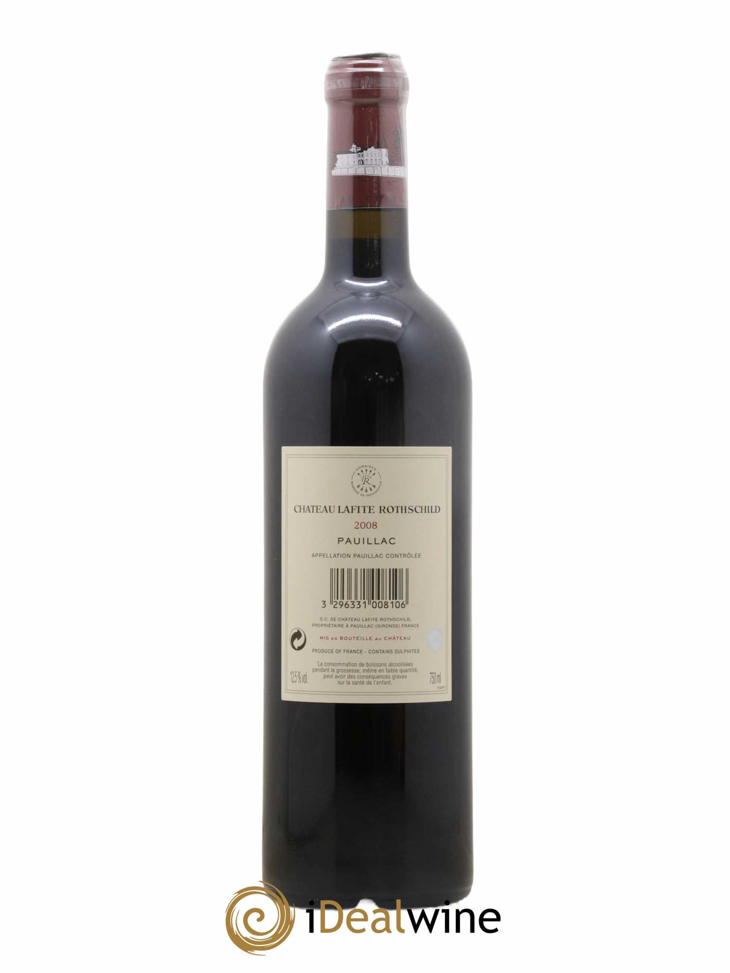 Château Lafite Rothschild 1er Grand Cru Classé 2008 - Lot de 1 bouteille - 1