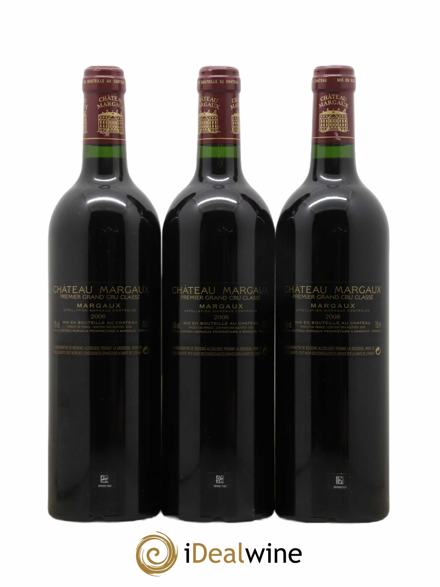 Château Margaux 1er Grand Cru Classé 2008 - Posten von 3 Flaschen - 1