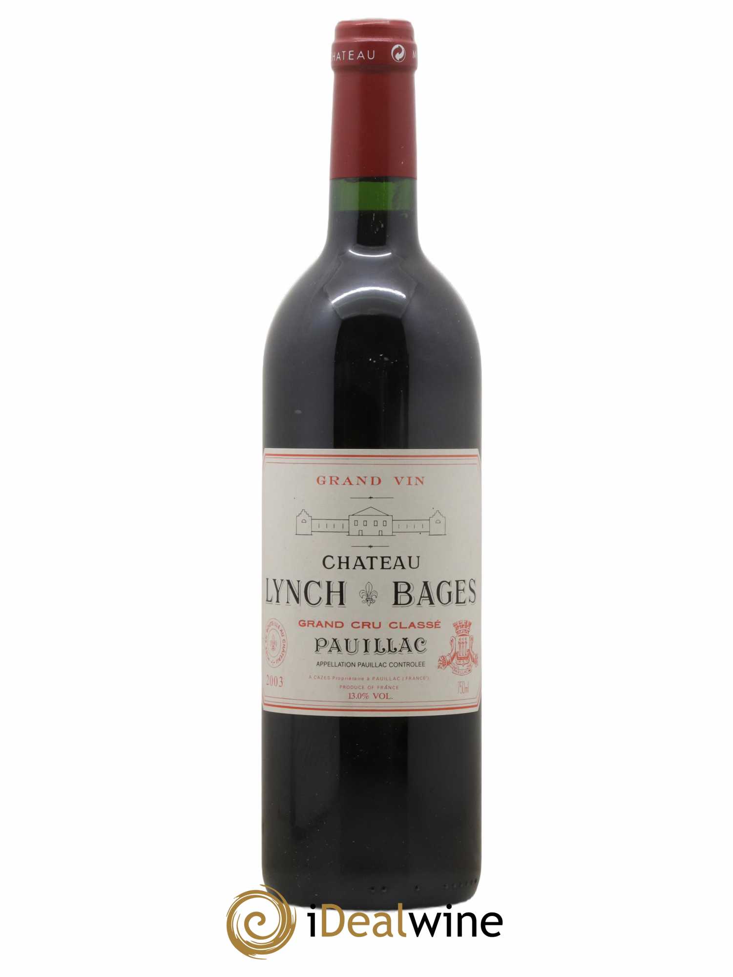 Château Lynch Bages 5ème Grand Cru Classé 2003 - Lot de 1 bouteille - 0