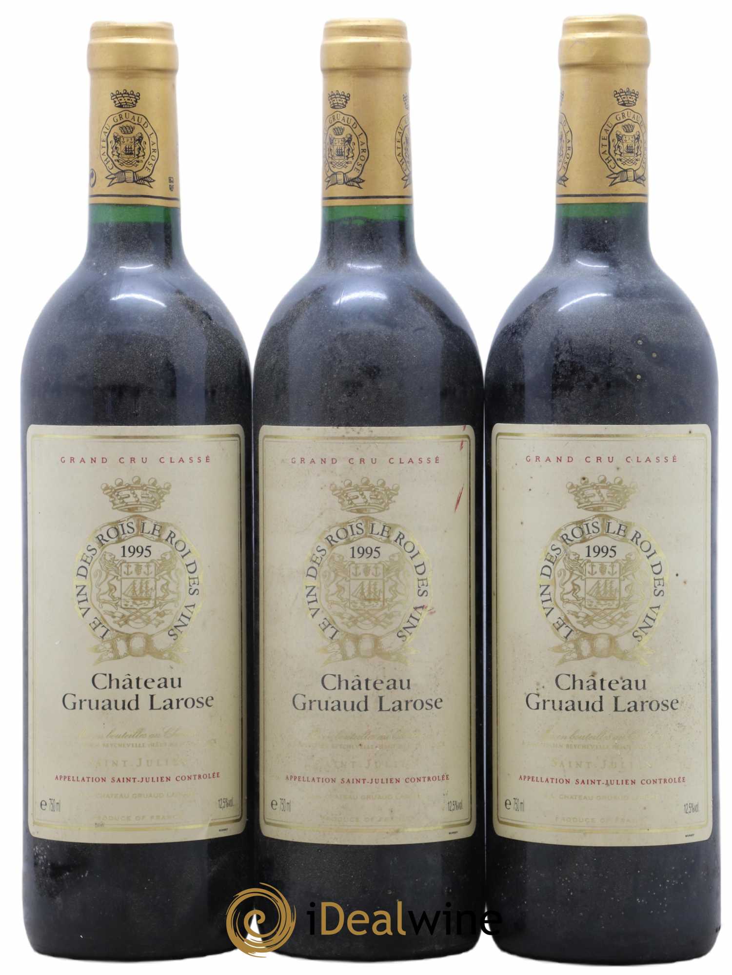 Château Gruaud Larose 2ème Grand Cru Classé 1995 - Lot of 3 bottles - 0