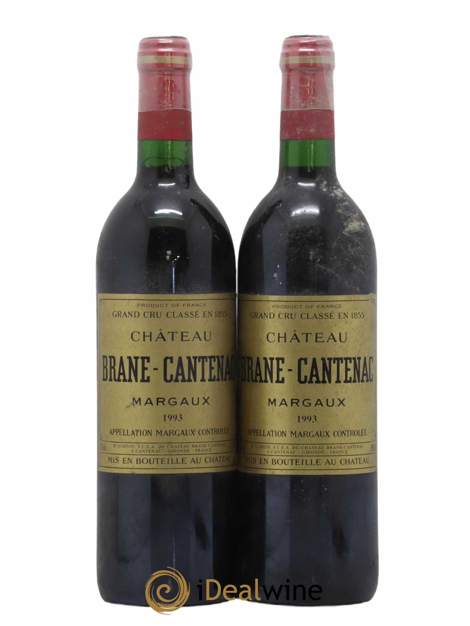 Château Brane Cantenac 2ème Grand Cru Classé 1993 - Lot de 2 bouteilles - 0