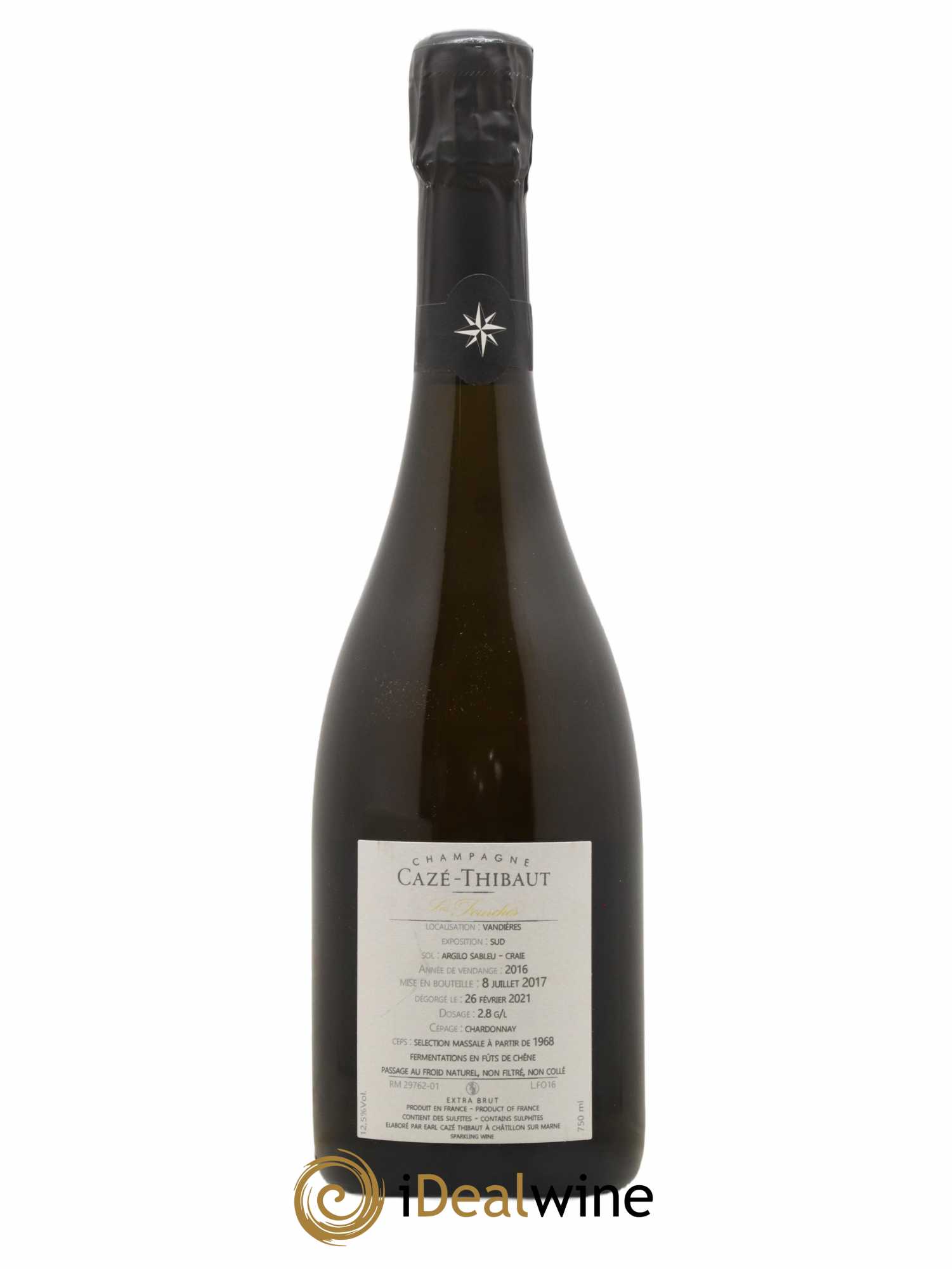 Les Fourches Blanc de Blancs Extra-Brut Cazé Thibaut 2016 - Lot de 1 bouteille - 1