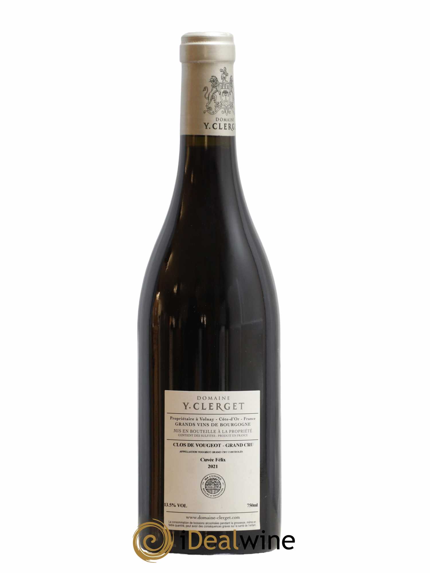Clos de Vougeot Grand Cru Cuvée Félix Domaine Yvon Clerget 2021 - Posten von 1 Flasche - 1