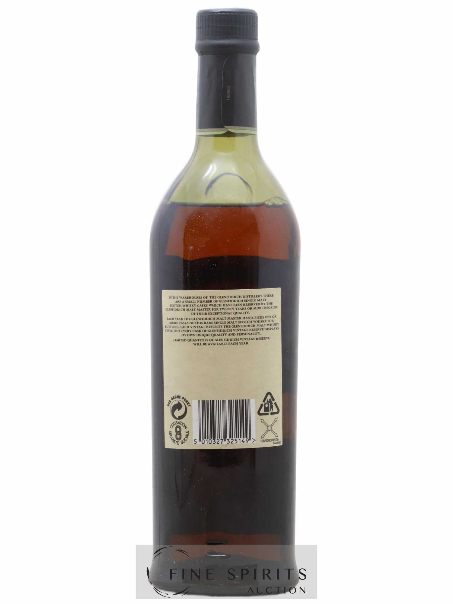 Glenfiddich 30 years 1968 Of. Cask n°13140 Vintage Reserve - Lot de 1 bouteille - 2