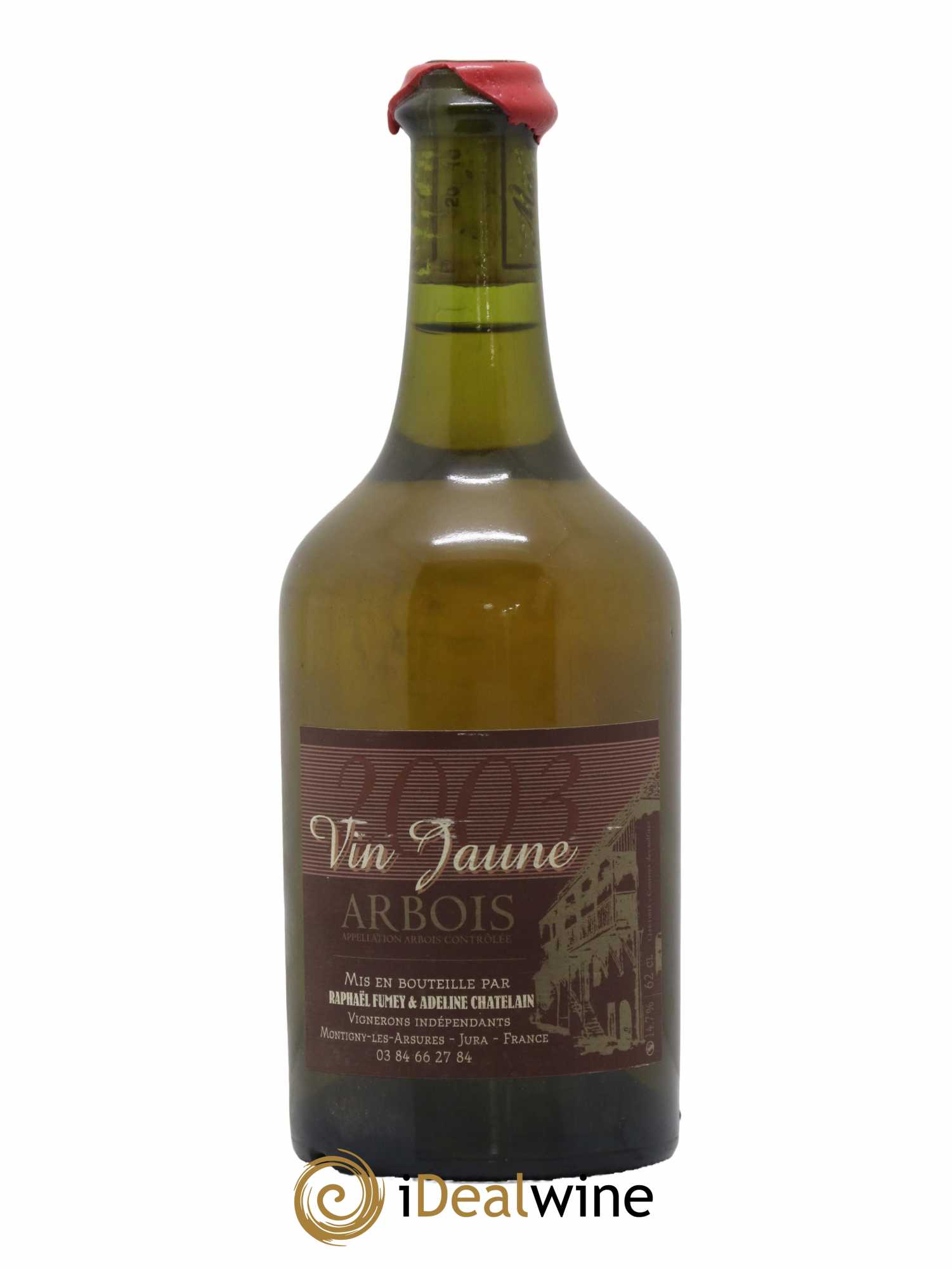 Arbois Vin Jaune Raphael Fumey et Adeline Chatelain 2003 - Lot de 1 bouteille - 0