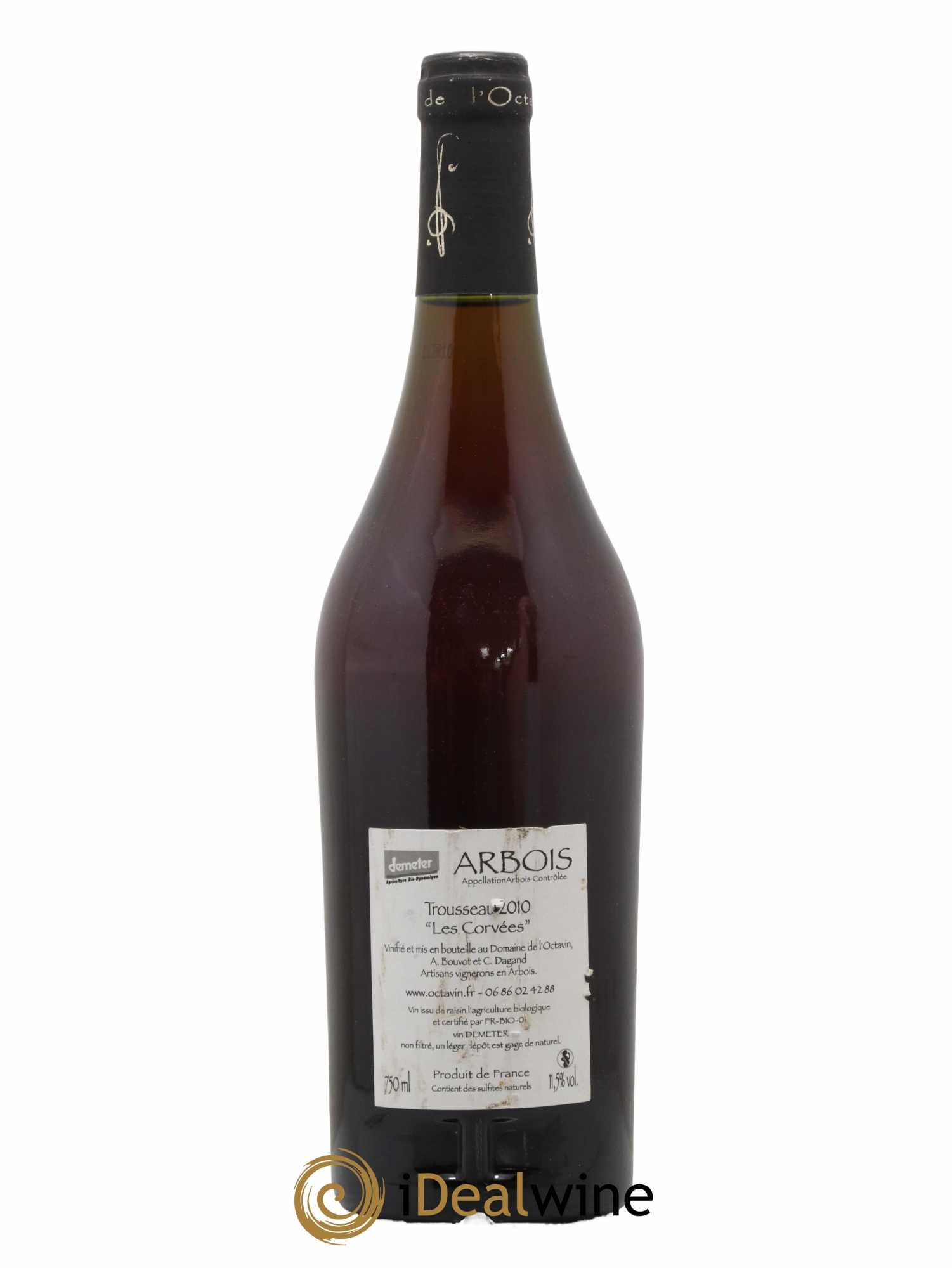 Arbois Trousseau Les Corvées Domaine de l'Octavin 2010 - Lot de 1 bouteille - 1