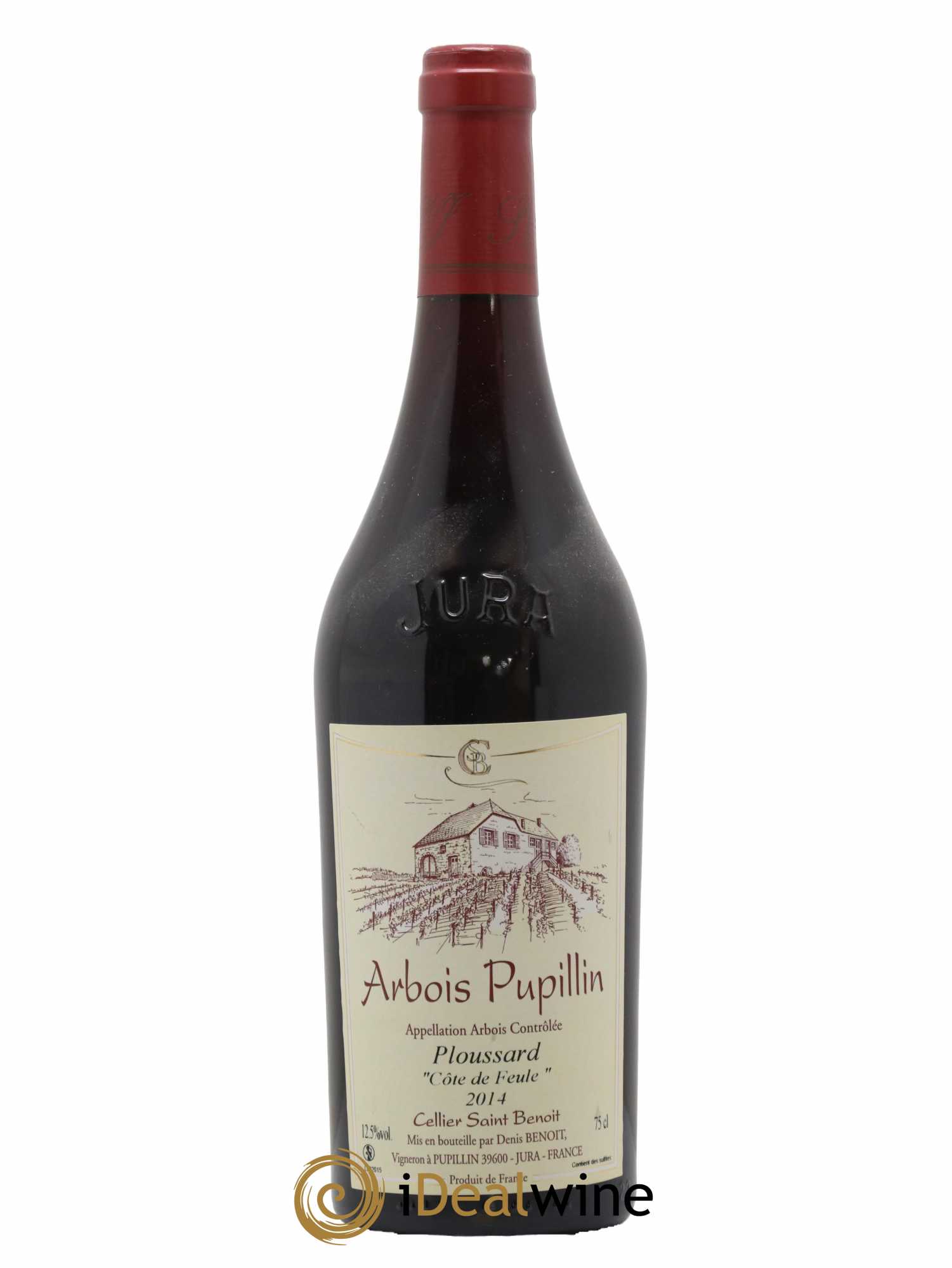 Arbois-Pupillin Ploussard Côte de Feule Cellier Saint Benoît 2014 - Lot de 1 bouteille - 0
