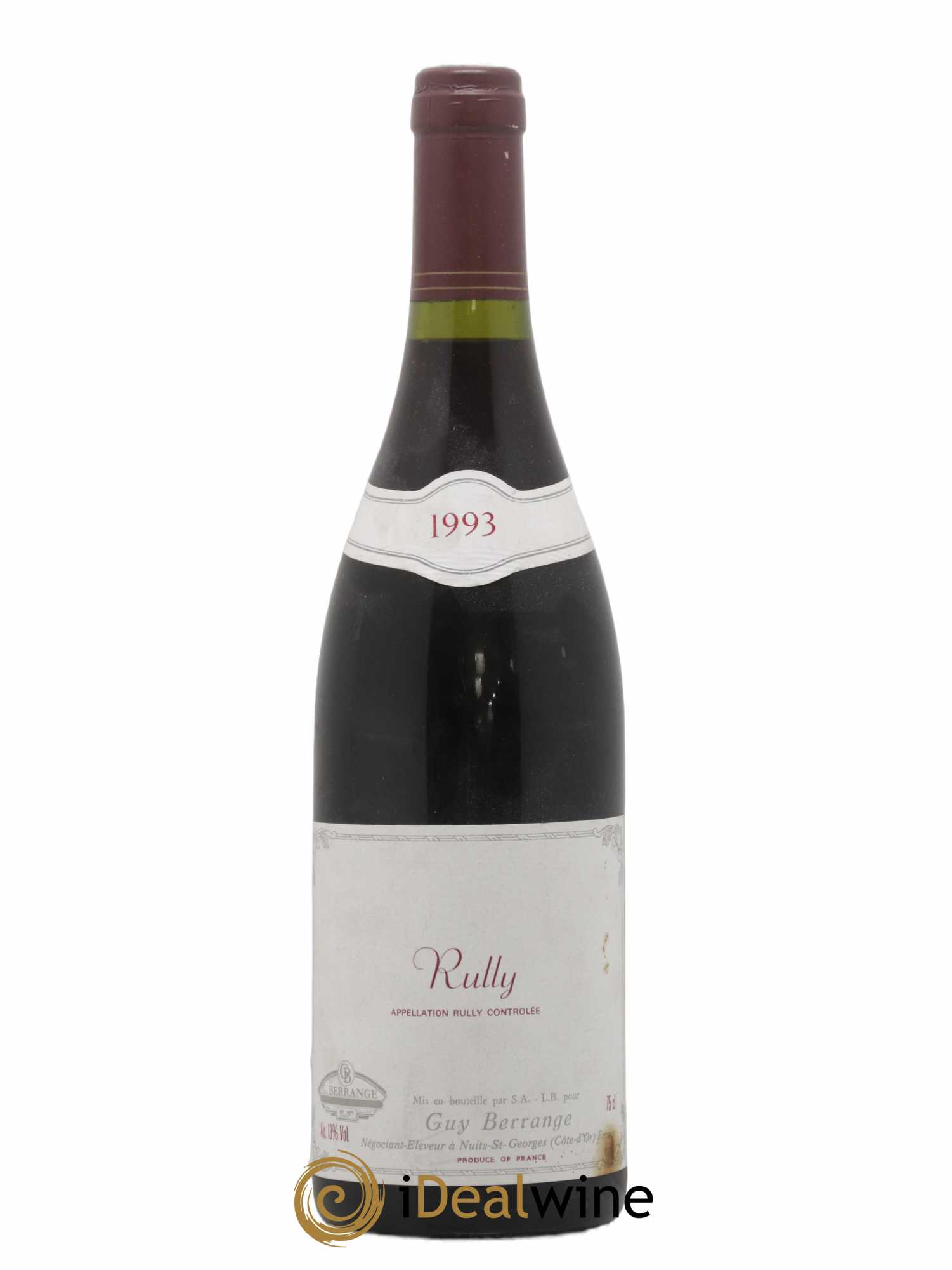 Rully Guy Berrange 1993 - Lot de 1 bouteille - 0