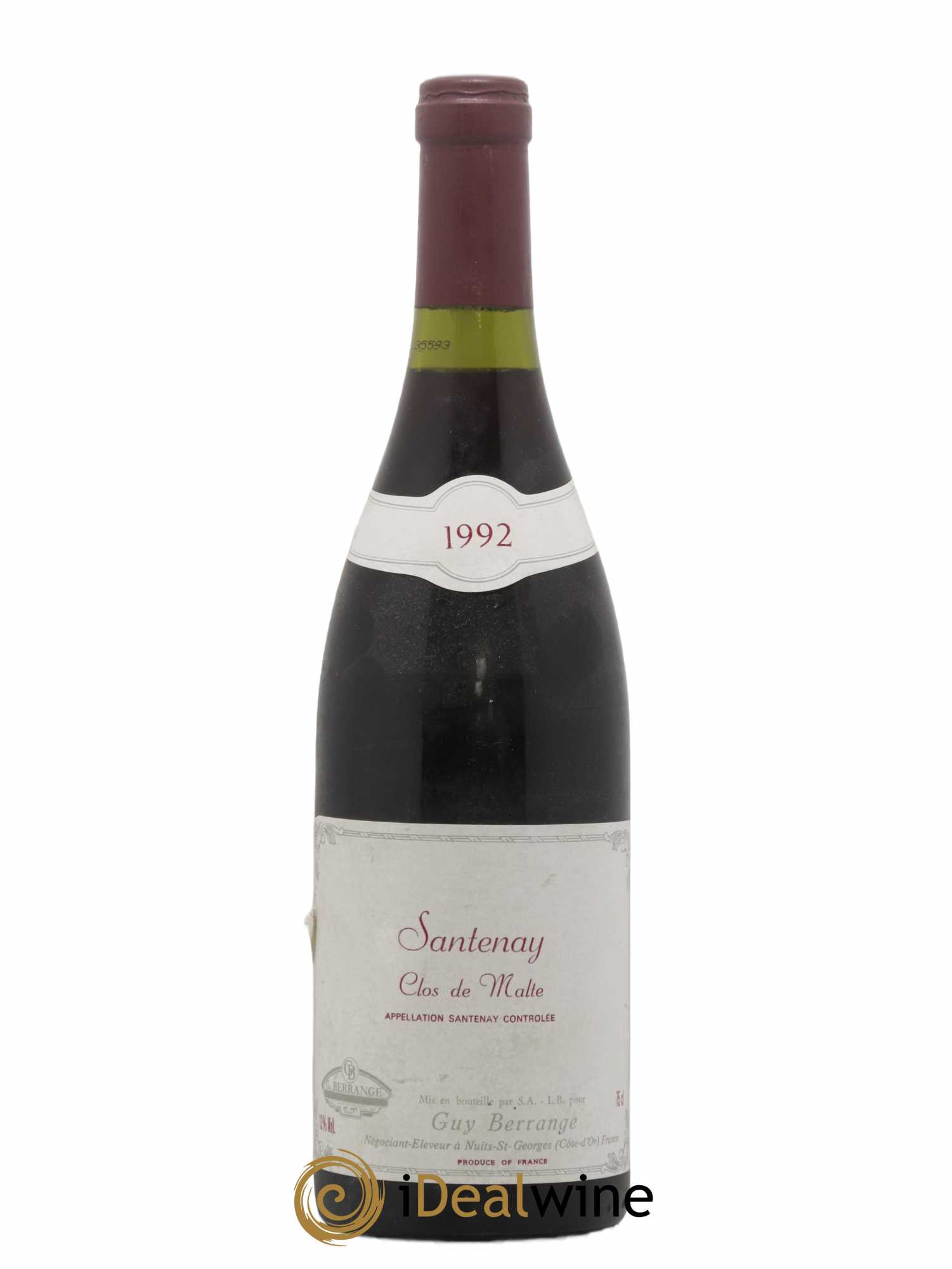 Santenay Clos de Malte Guy Berrange 1992 - Lot of 1 bottle - 0