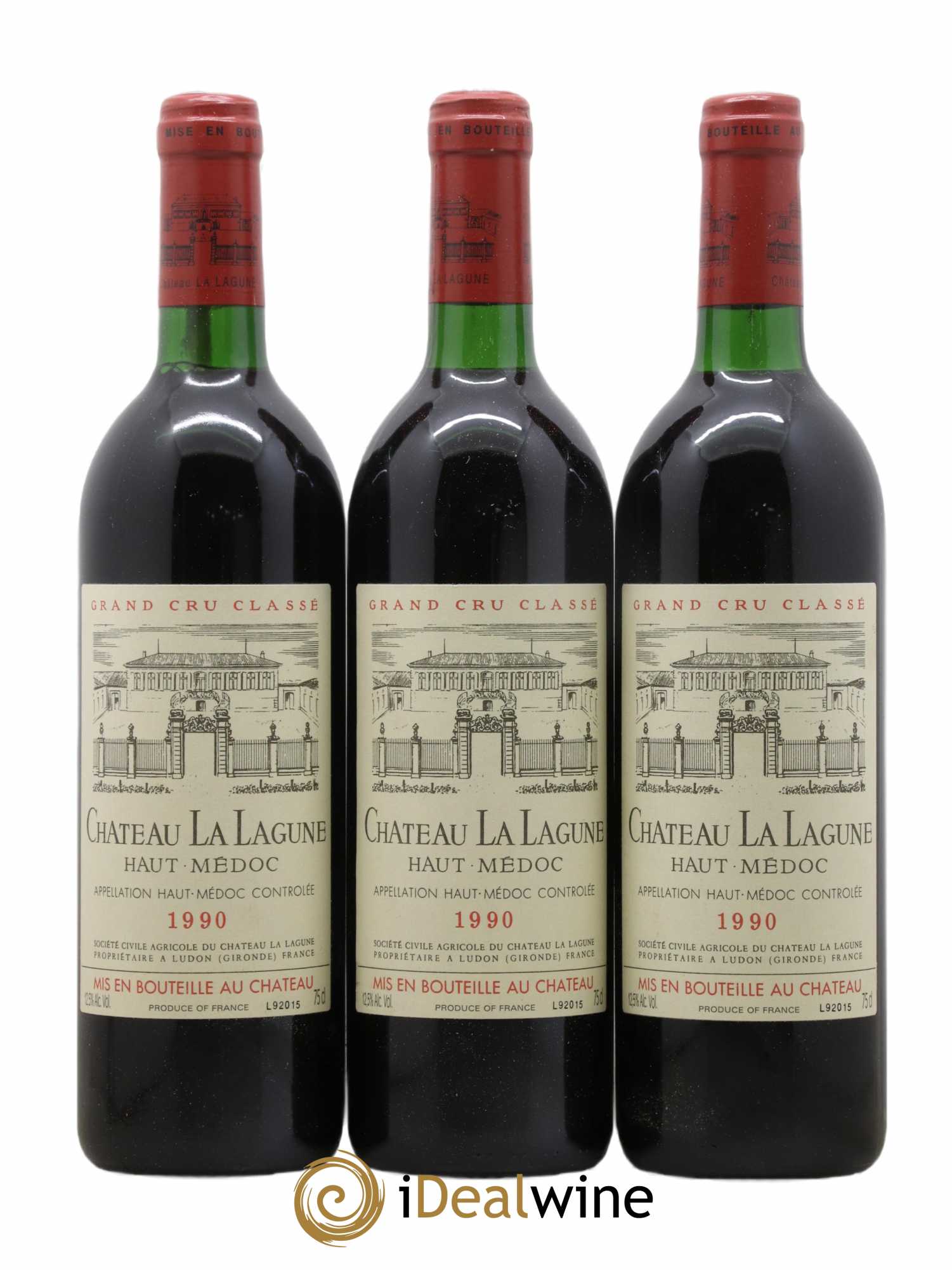 Château la Lagune 3ème Grand Cru Classé 1990 - Lot de 12 bouteilles - 1