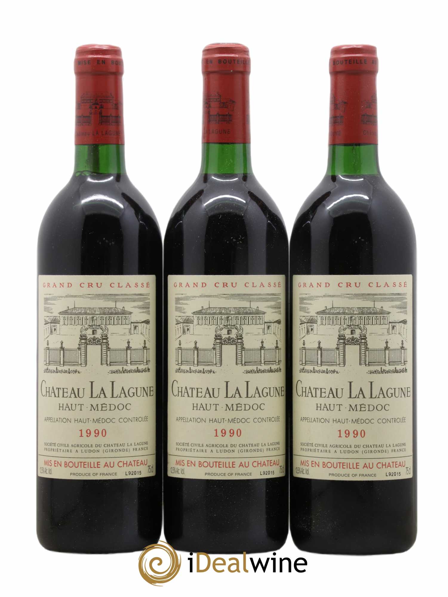 Château la Lagune 3ème Grand Cru Classé 1990 - Lot de 12 bouteilles - 2