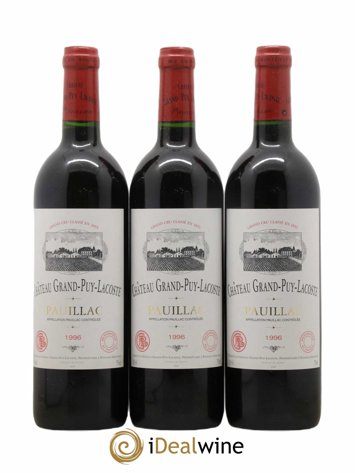 Château Grand Puy Lacoste 5ème Grand Cru Classé 1996 - Lot de 12 bouteilles - 2