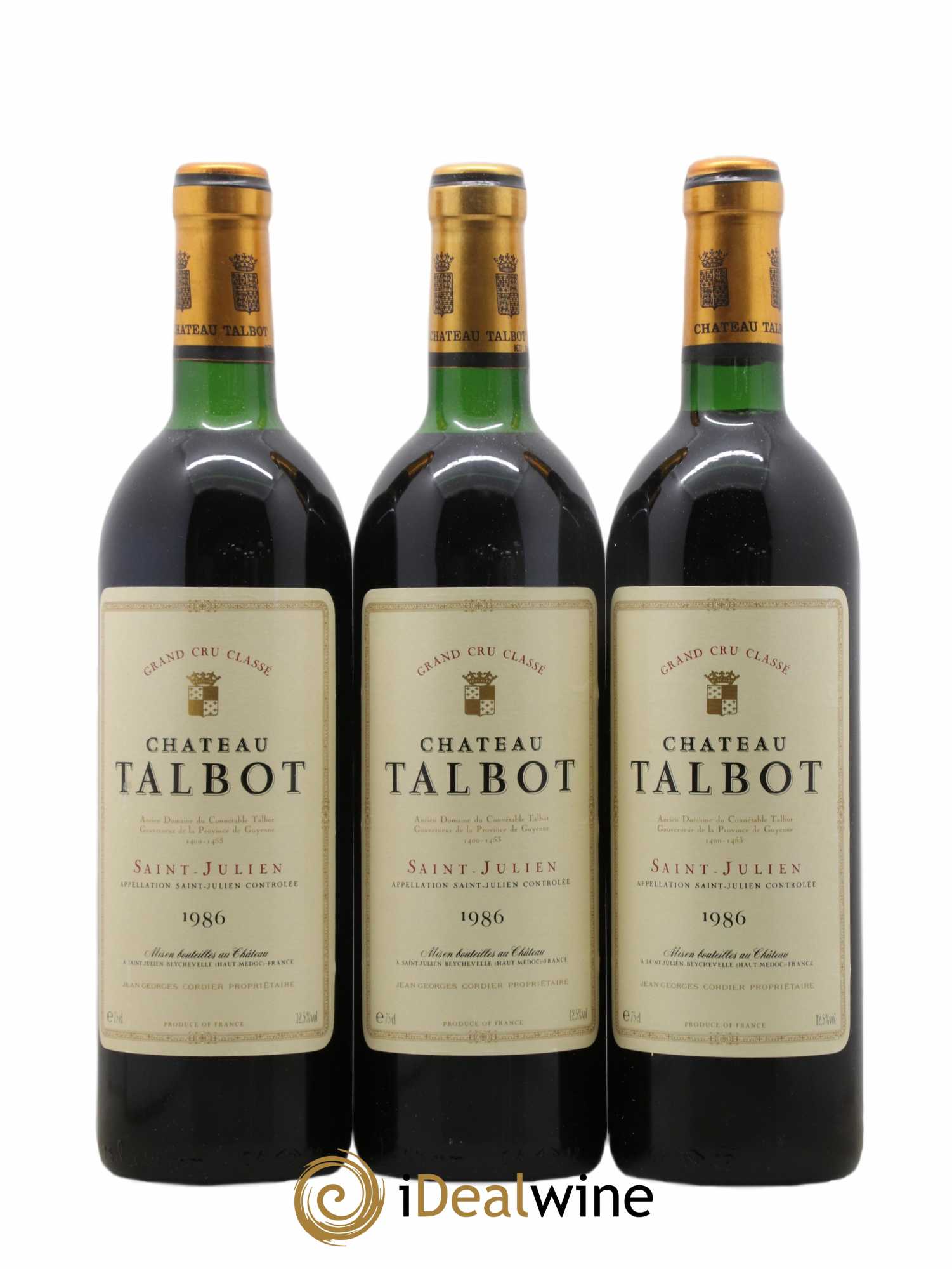 Château Talbot 4ème Grand Cru Classé 1986 - Lot de 12 bouteilles - 2