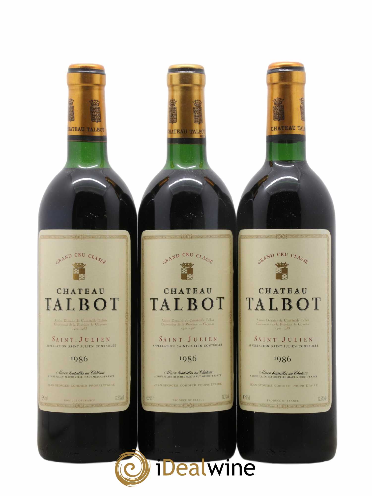 Château Talbot 4ème Grand Cru Classé 1986 - Lot de 12 bouteilles - 3