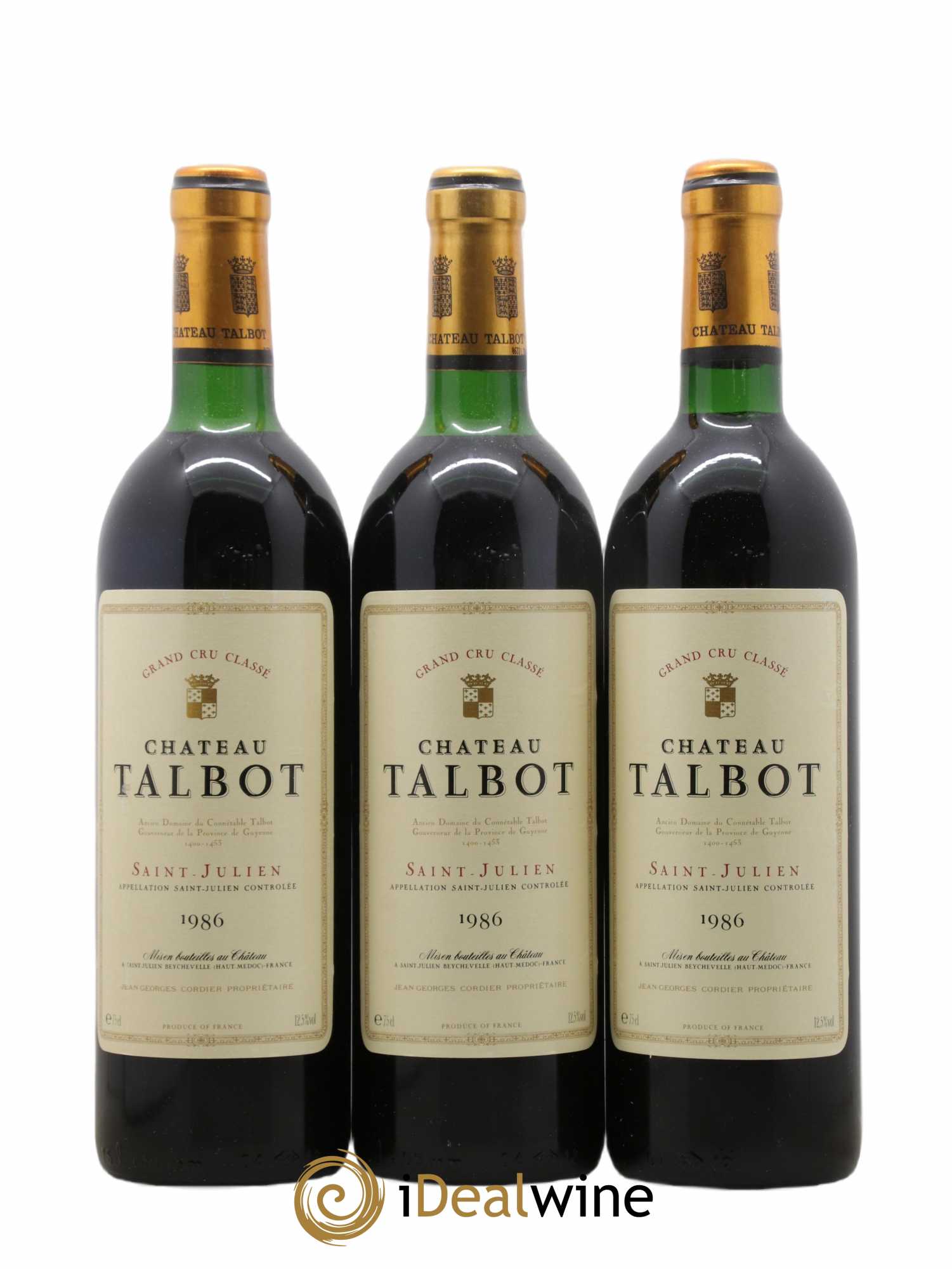 Château Talbot 4ème Grand Cru Classé 1986 - Lot de 12 bouteilles - 4