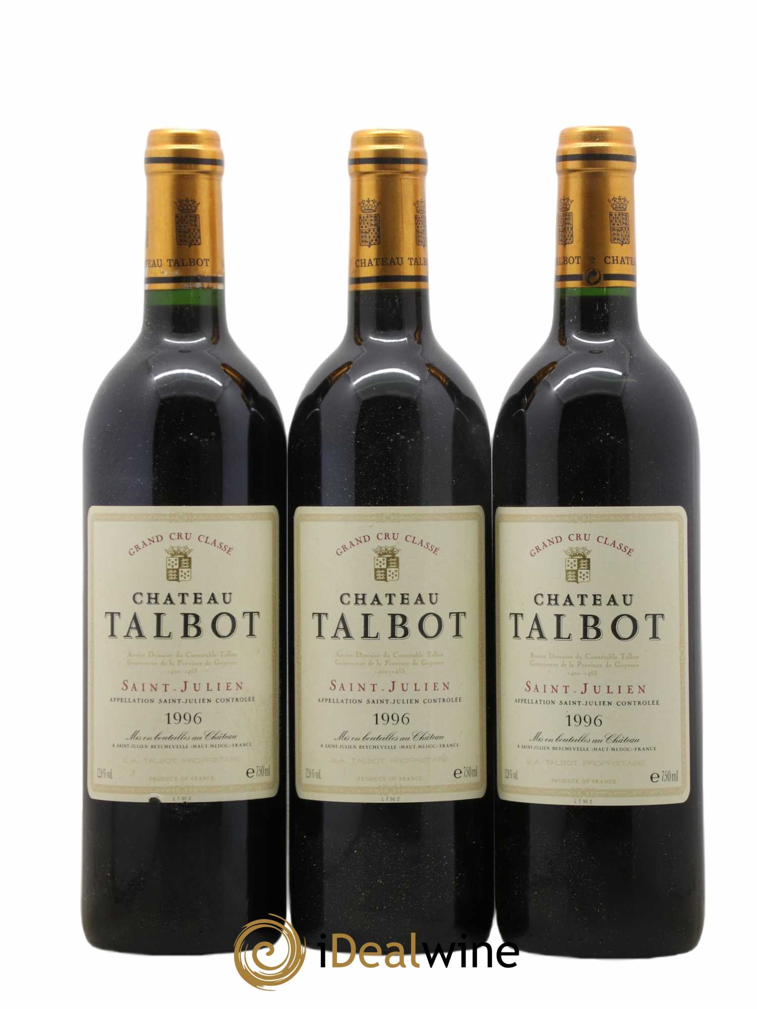 Château Talbot 4ème Grand Cru Classé 1996 - Lot de 12 bouteilles - 3