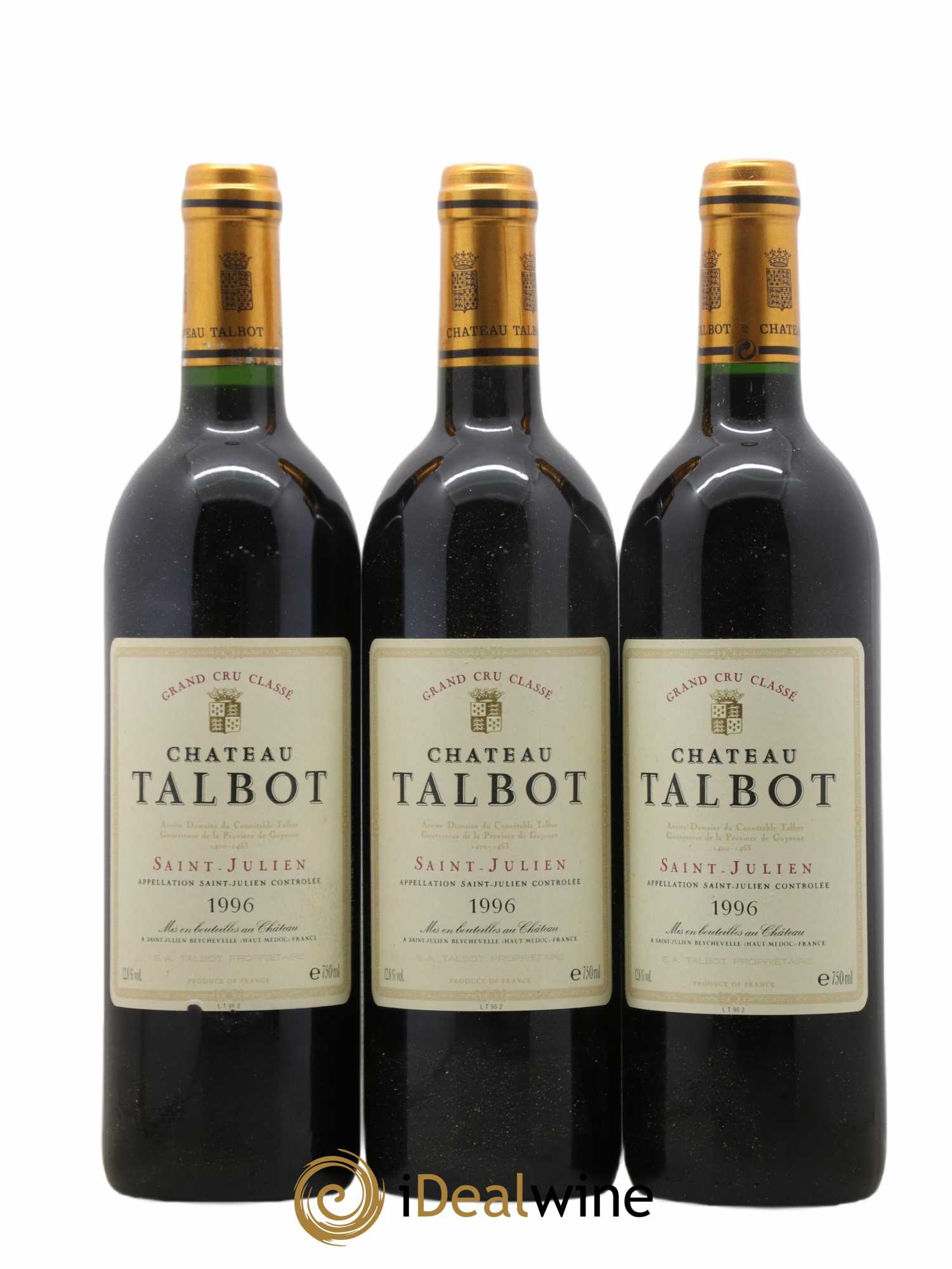 Château Talbot 4ème Grand Cru Classé 1996 - Lot de 12 bouteilles - 4