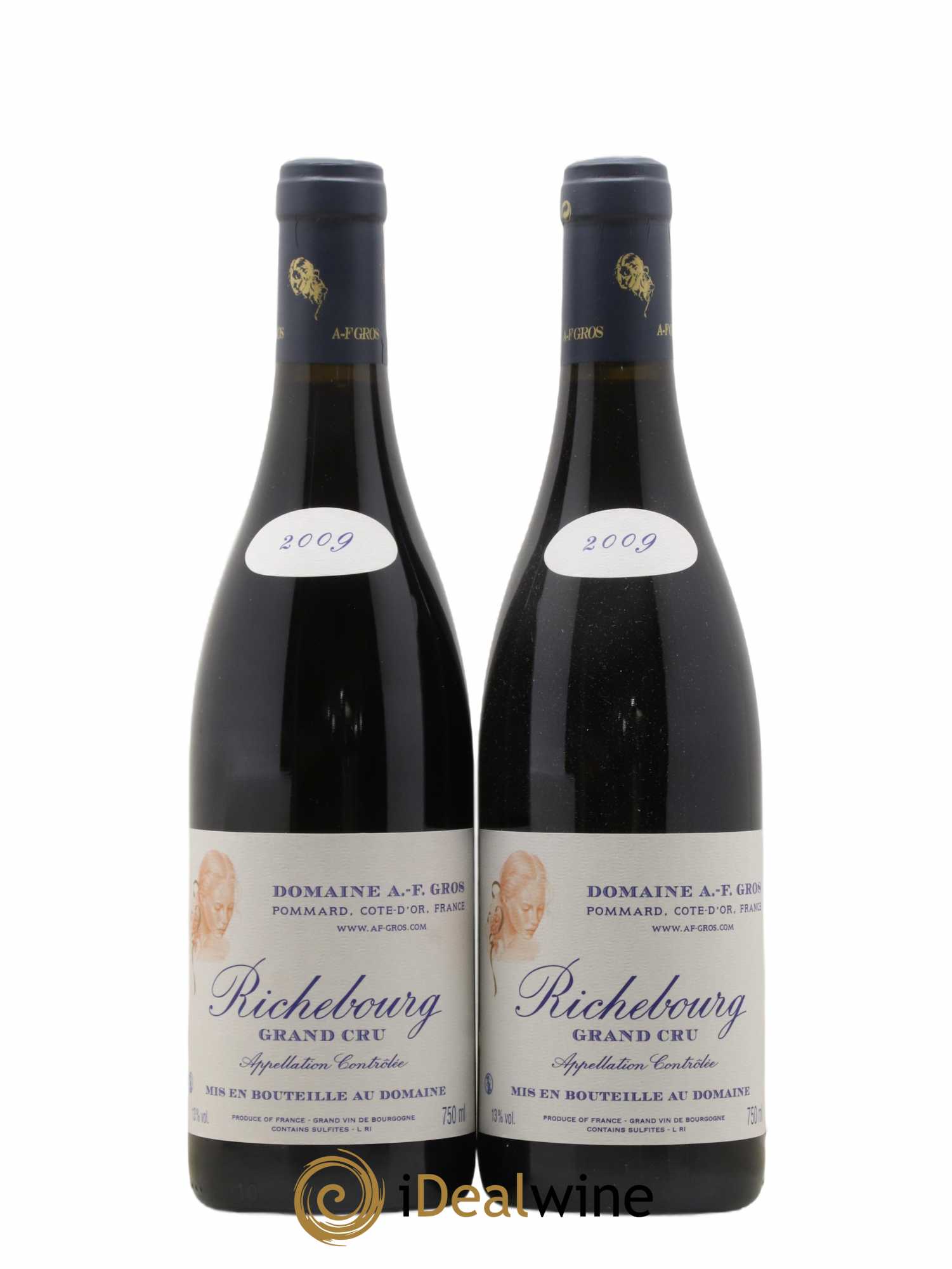 Richebourg Grand Cru A.-F. Gros 2009 - Lot de 2 bouteilles - 0