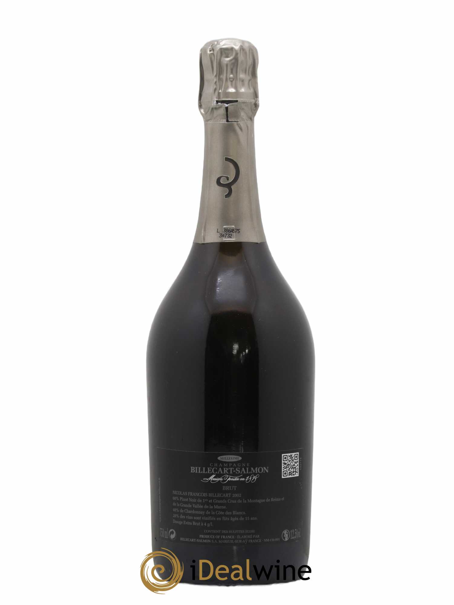 Brut Nicolas François Billecart Billecart-Salmon 2002 - Lot de 1 bouteille - 1