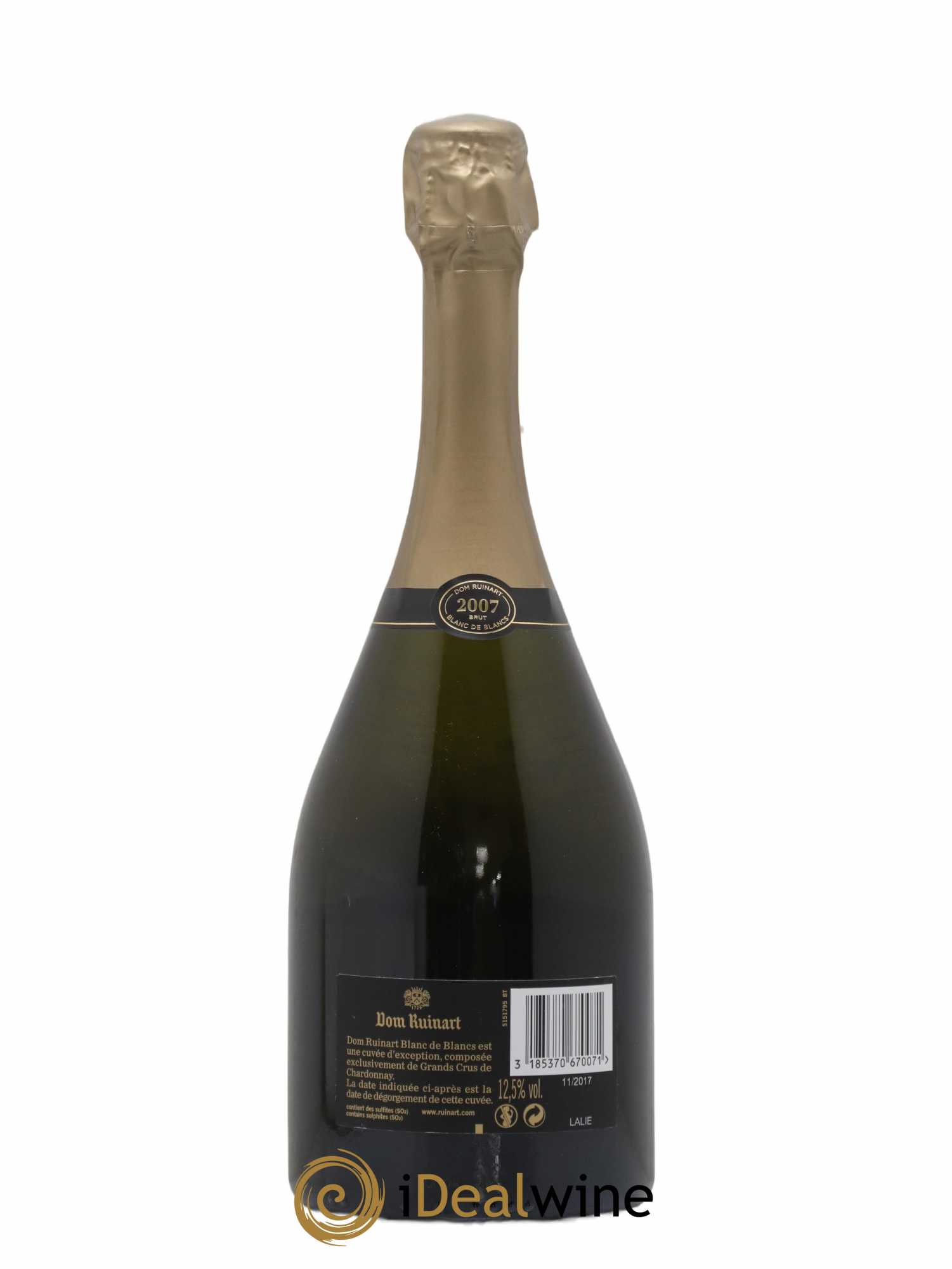 Dom Ruinart Brut Ruinart 2007 - Lot de 1 bouteille - 1