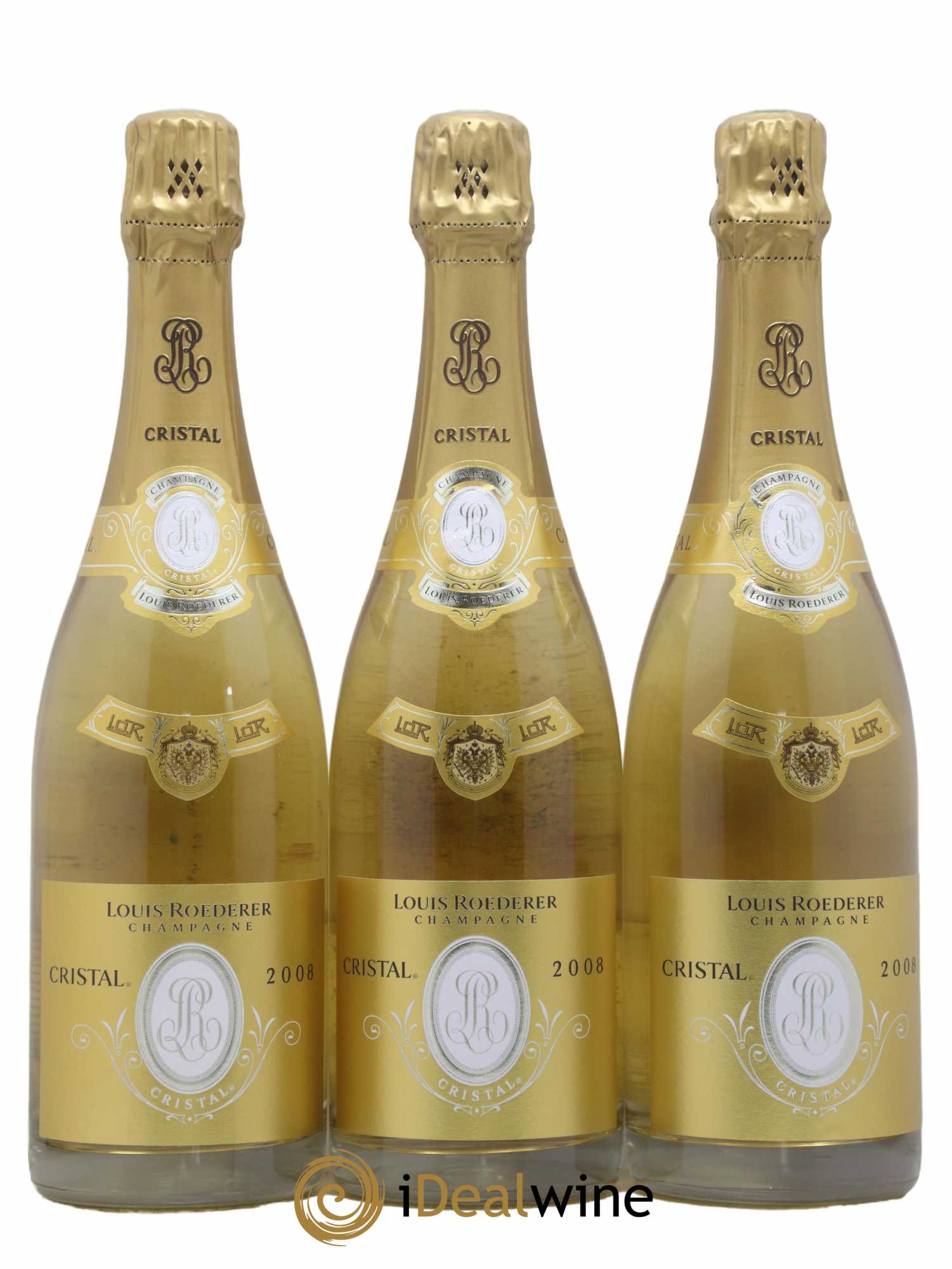 Cristal Louis Roederer 2008 - Lot de 3 bouteilles - 0