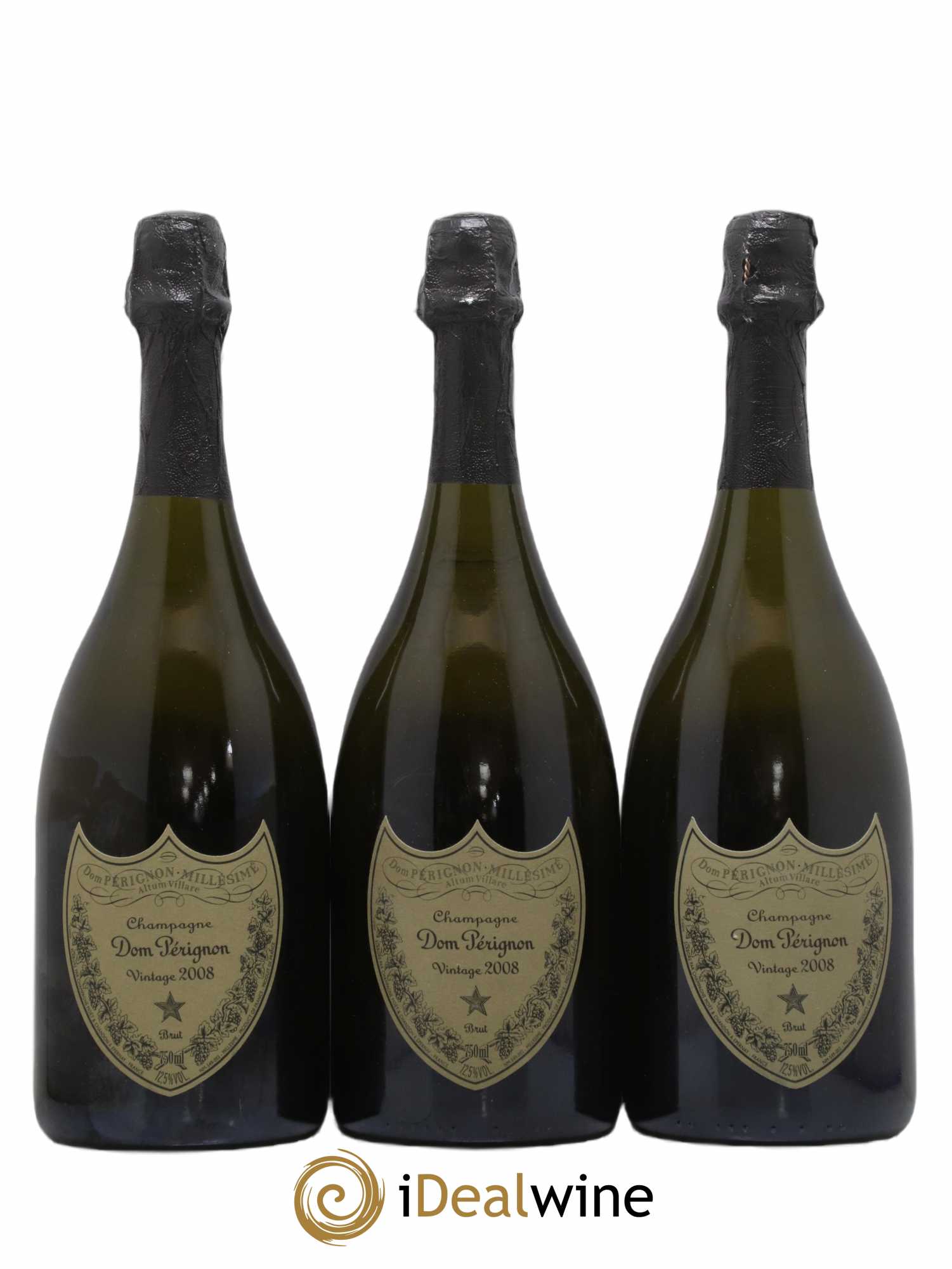 Brut Dom Pérignon 2008 - Lot de 3 bouteilles - 0