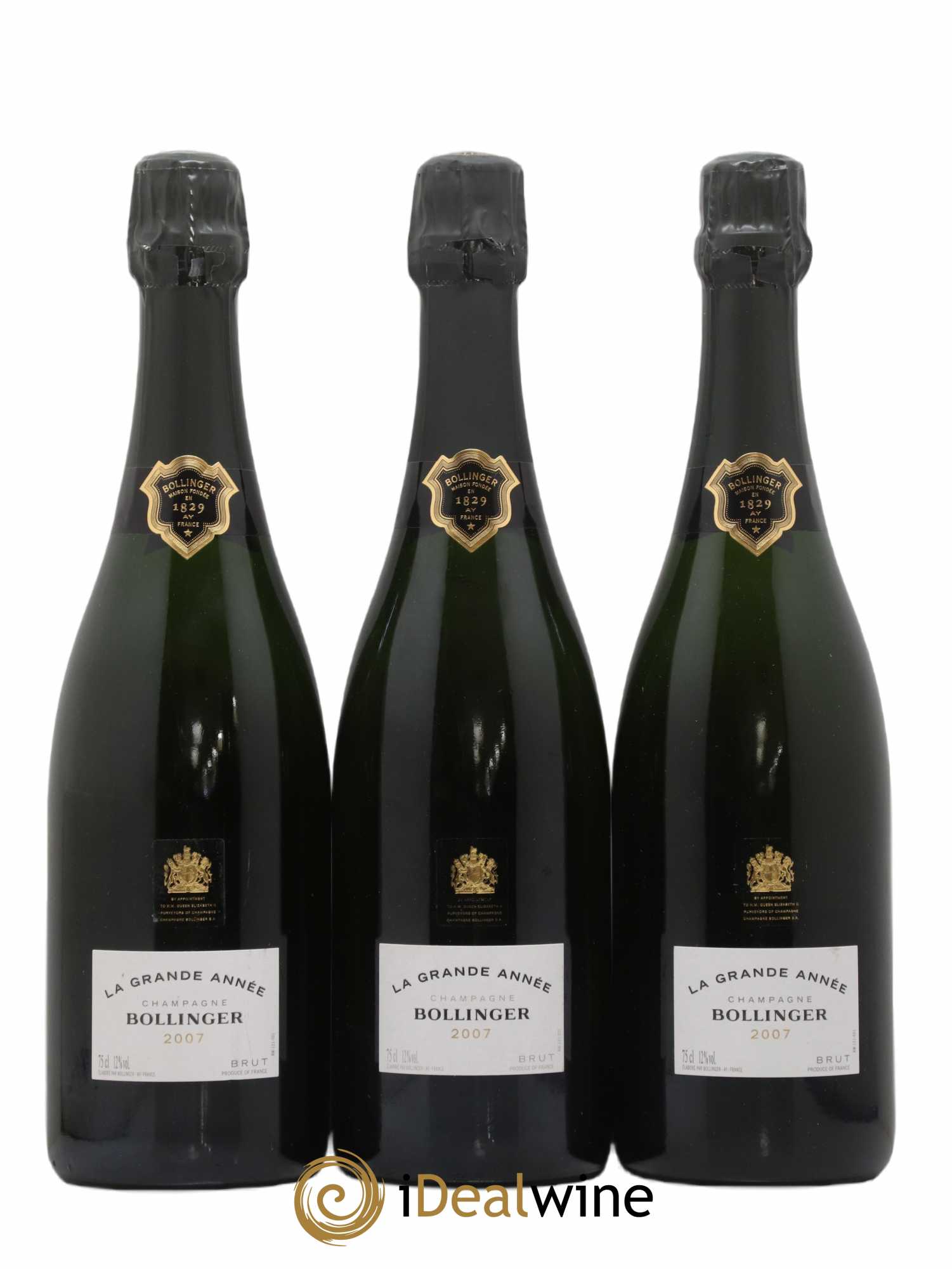 La Grande Année Brut Bollinger Brut 2007 - Lot de 3 bouteilles - 0