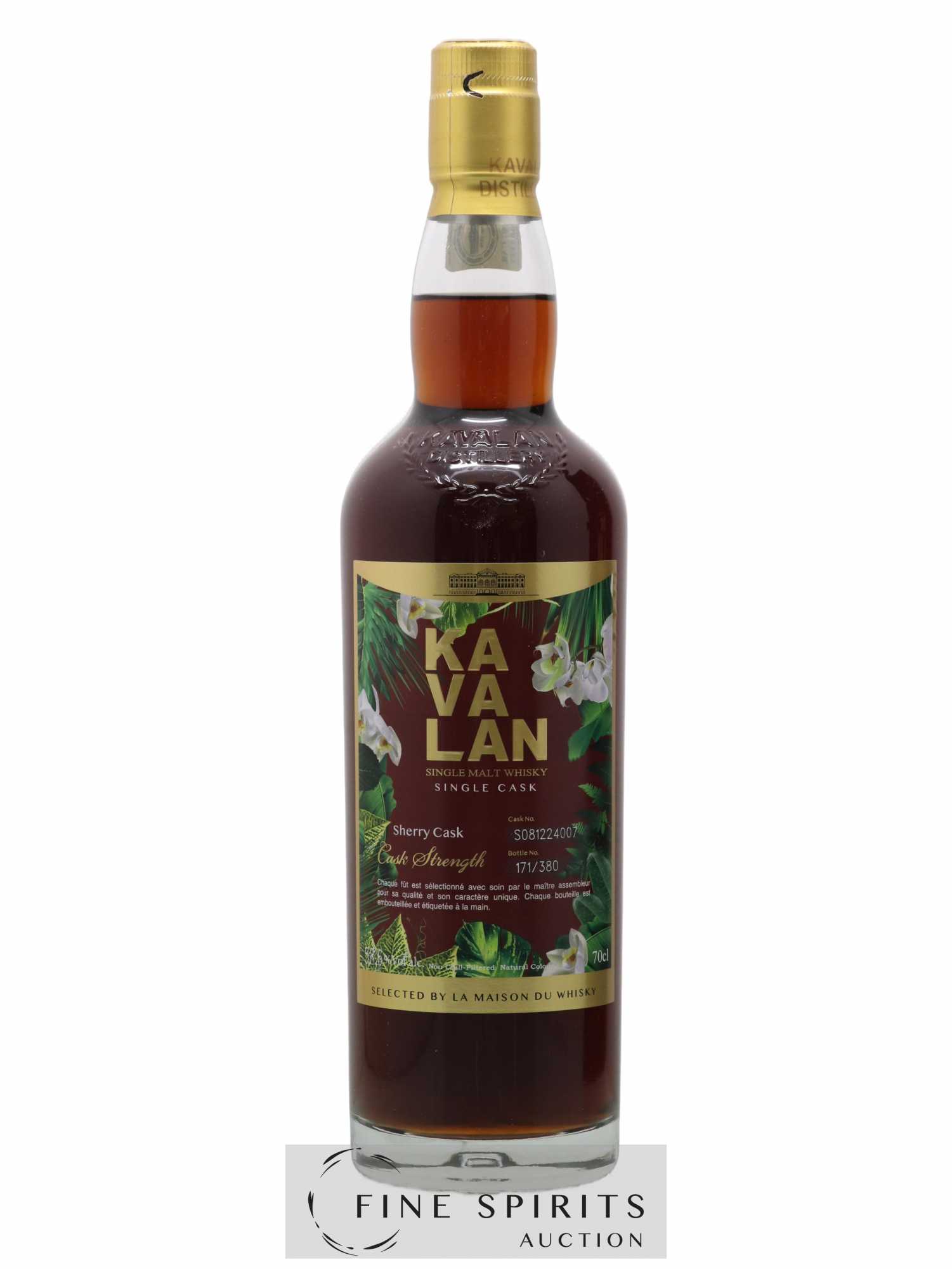 Kavalan Of. Sherry Cask n°S081224007 - One of 380 bottles - bottled 2021 LMDW Cask Strength - Lot de 1 bouteille - 1