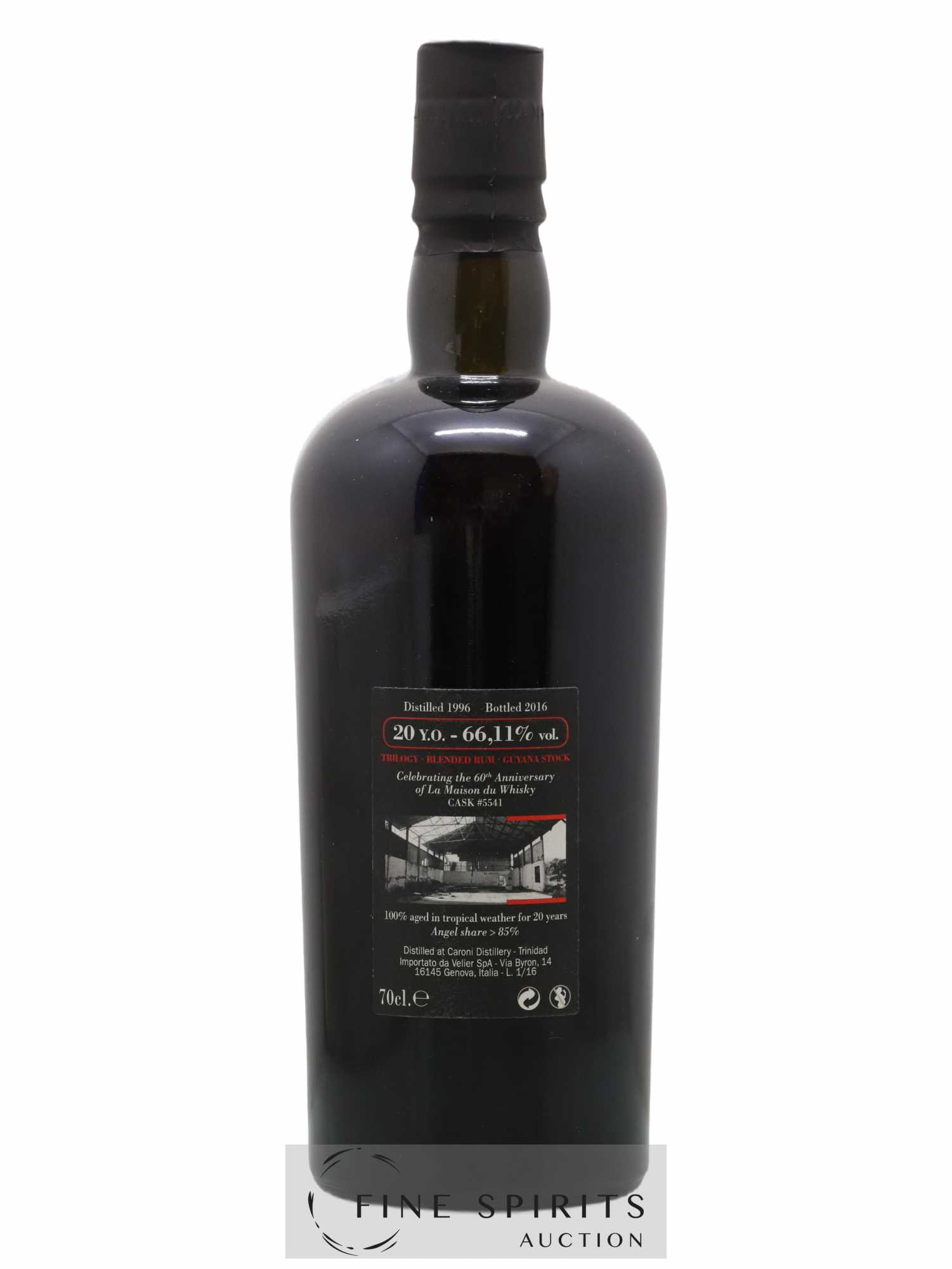 Caroni 20 years 1996 Velier Cask n°5602 bottled 2016 LMDW Trilogy - Lot de 1 bouteille - 2