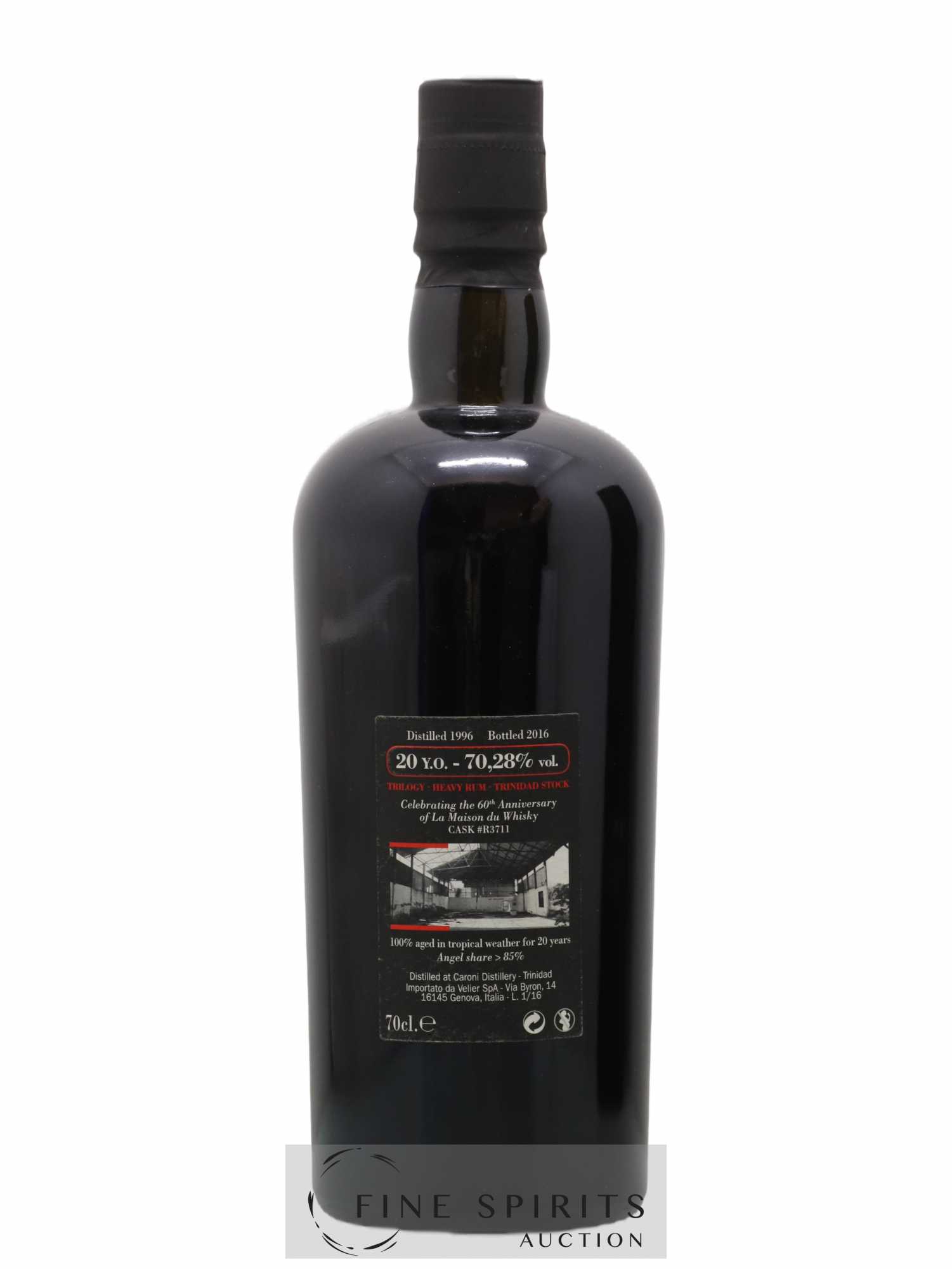Caroni 20 years 1996 Velier Trilogy Cask n°R3711 - bottled 2016 LMDW 60th Anniversary - Lot de 1 bouteille - 2