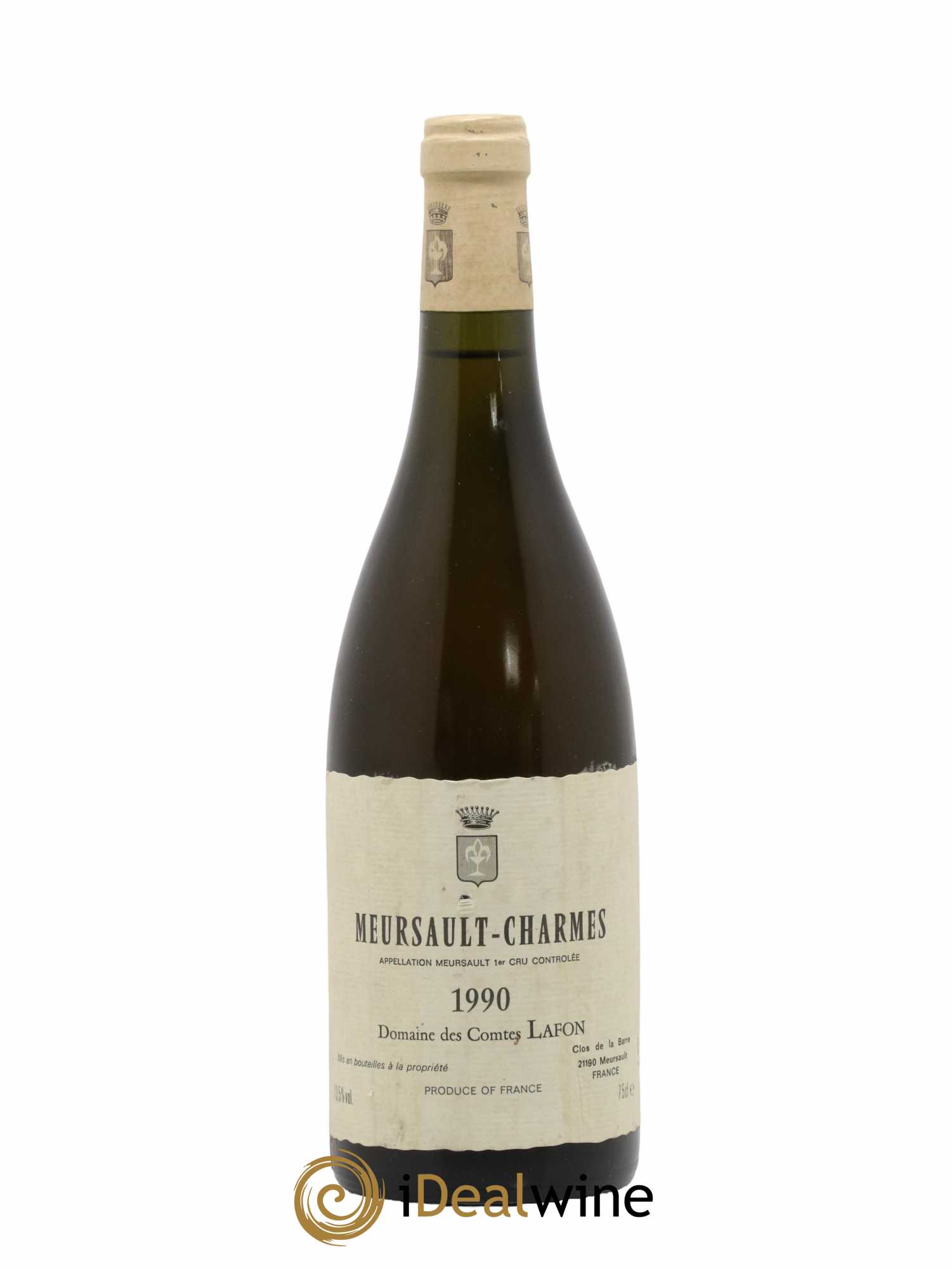 Meursault 1er Cru Charmes Comtes Lafon (Domaine des) 1990 - Lot de 1 bouteille - 0