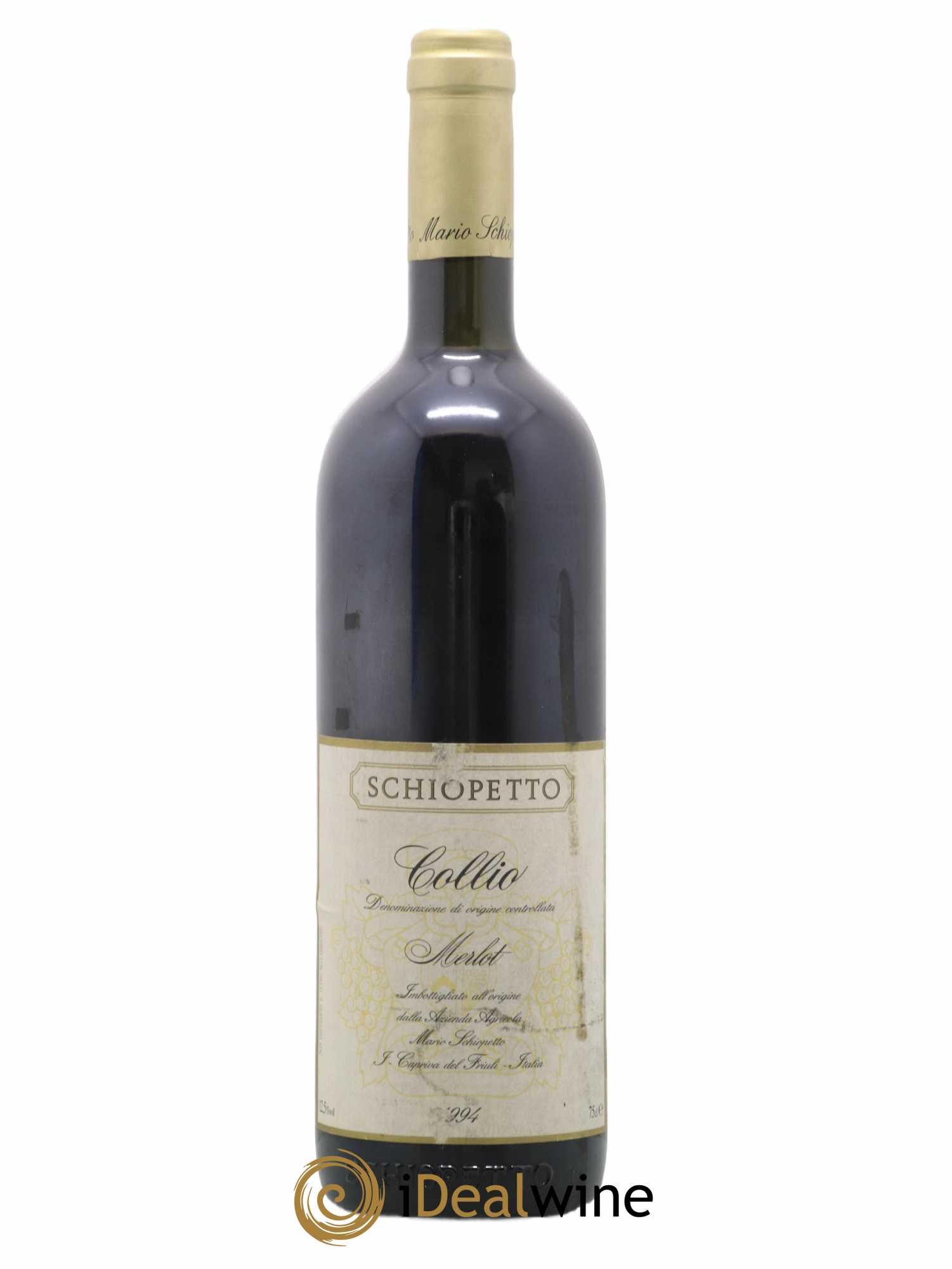 Italie DOC Collio Merlot Schiopetto (sans prix de réserve) 1994 - Lot de 1 bouteille - 0