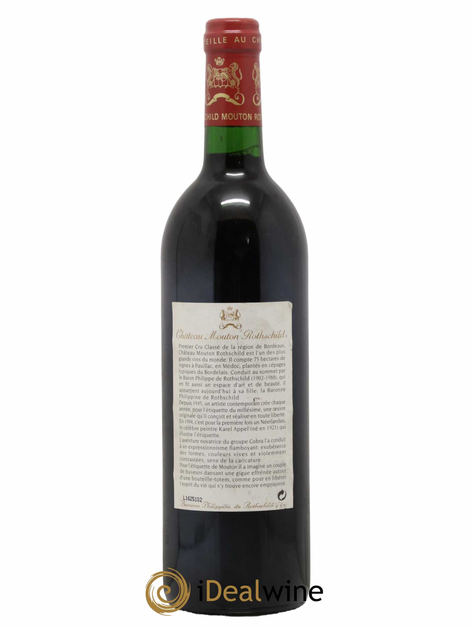 Château Mouton Rothschild 1er Grand Cru Classé 1994 - Lot de 1 bouteille - 1