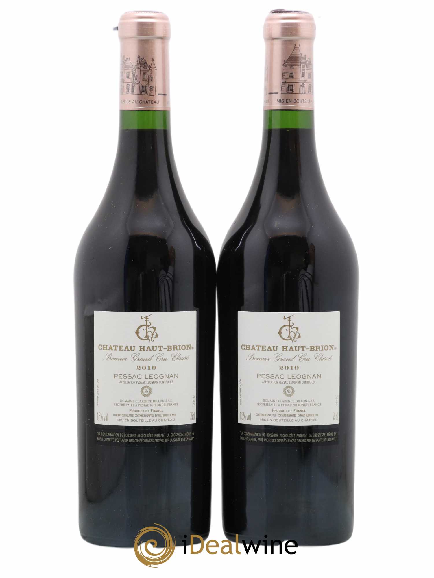 Château Haut Brion 1er Grand Cru Classé 2019 - Lot de 2 bouteilles - 1