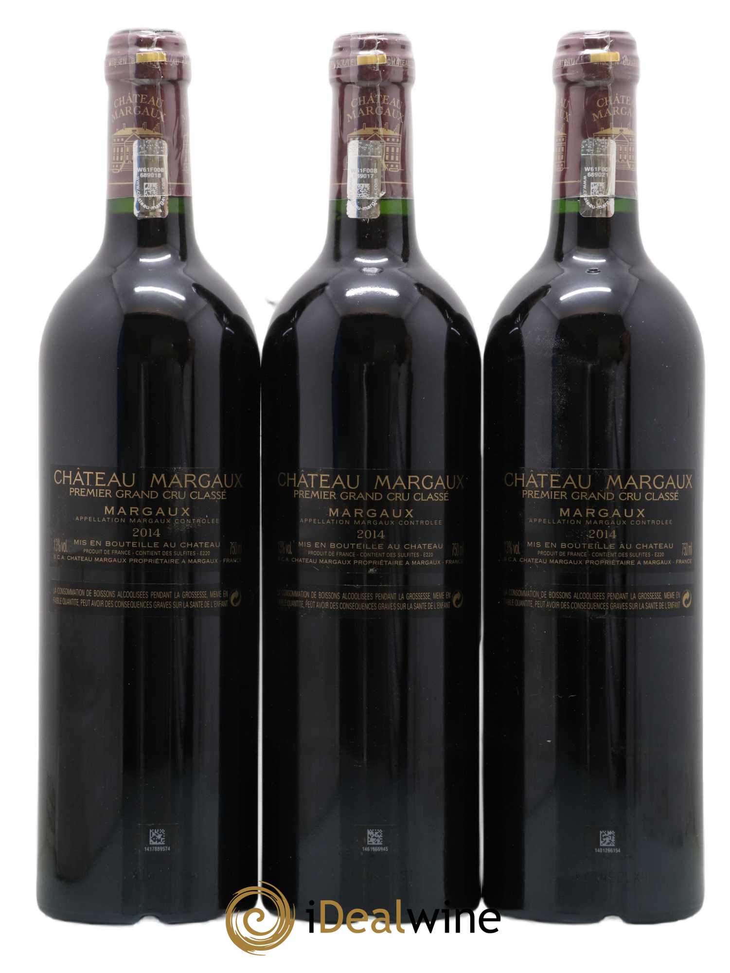 Château Margaux 1er Grand Cru Classé 2014 - Lot de 3 bouteilles - 1