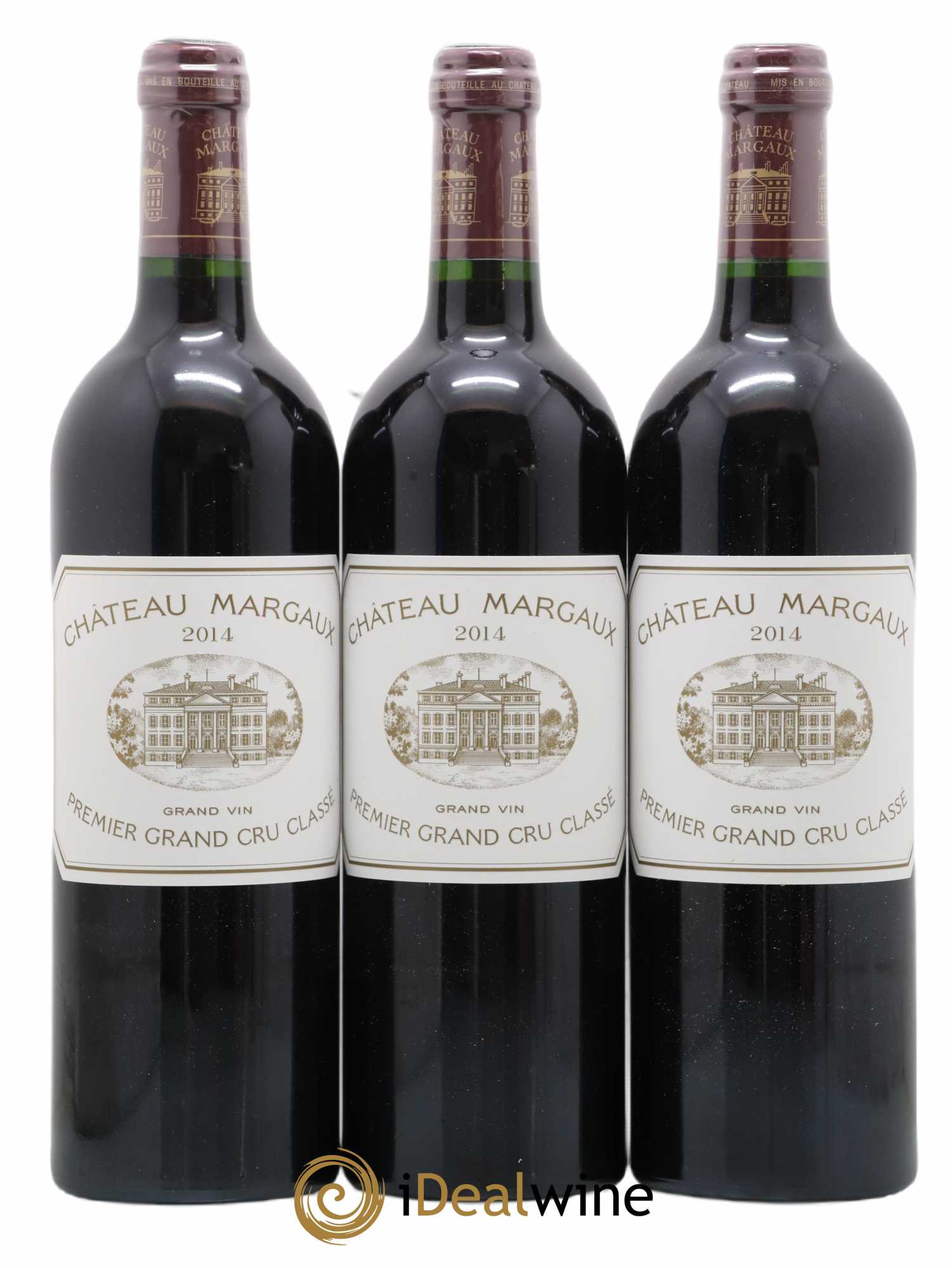 Château Margaux 1er Grand Cru Classé 2014 - Lot de 3 bouteilles - 0