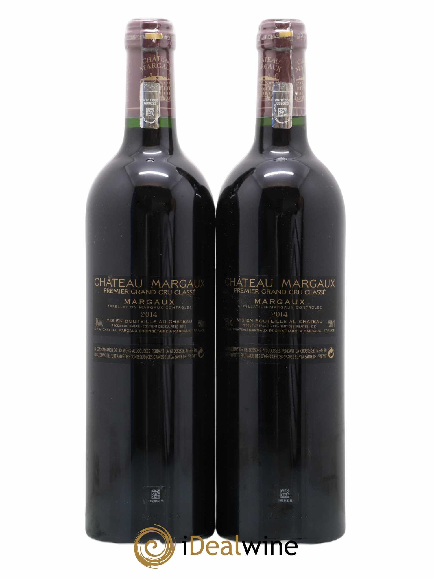 Château Margaux 1er Grand Cru Classé 2014 - Lot de 2 bouteilles - 1