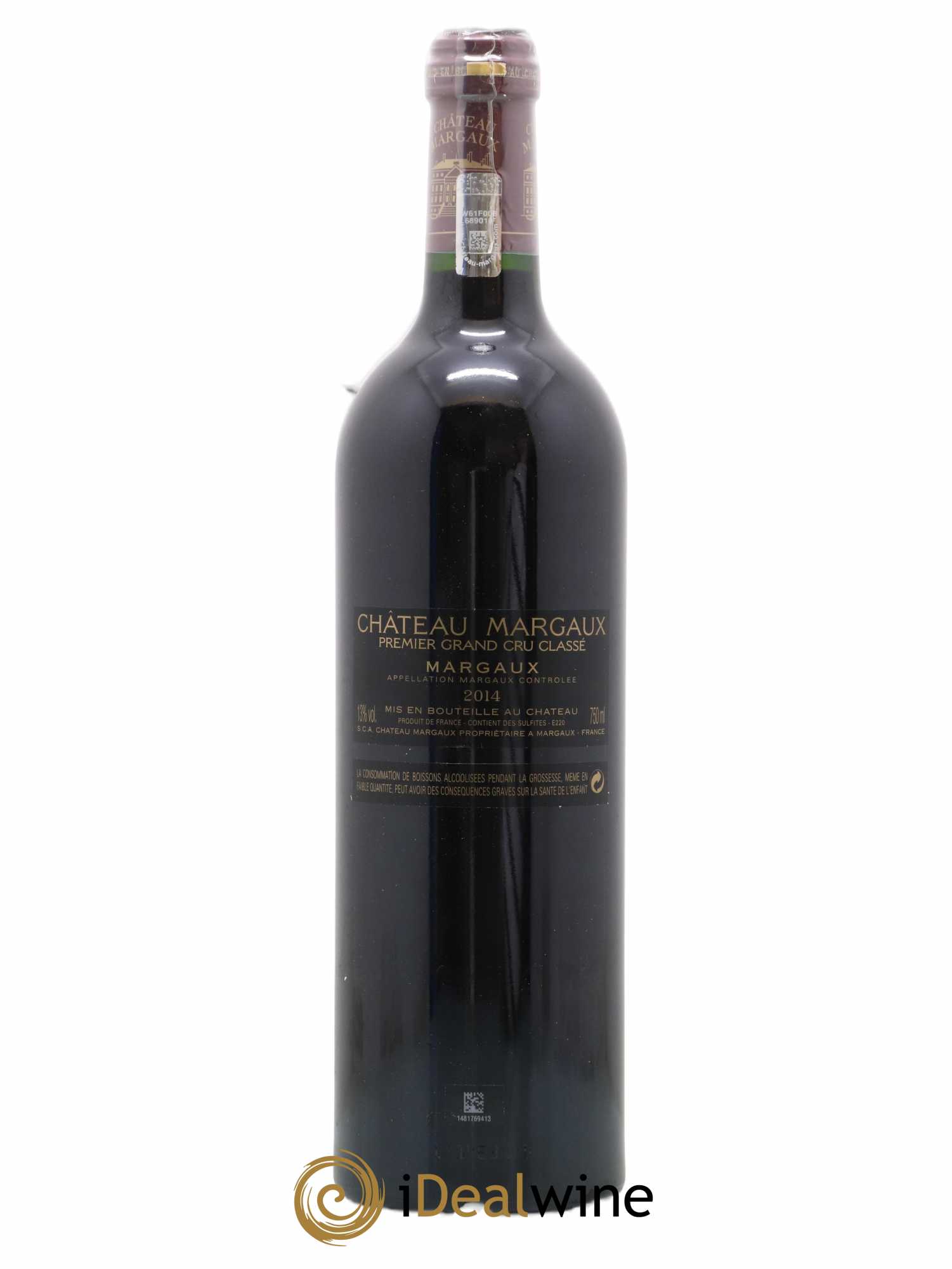 Château Margaux 1er Grand Cru Classé 2014 - Lot de 1 bouteille - 1