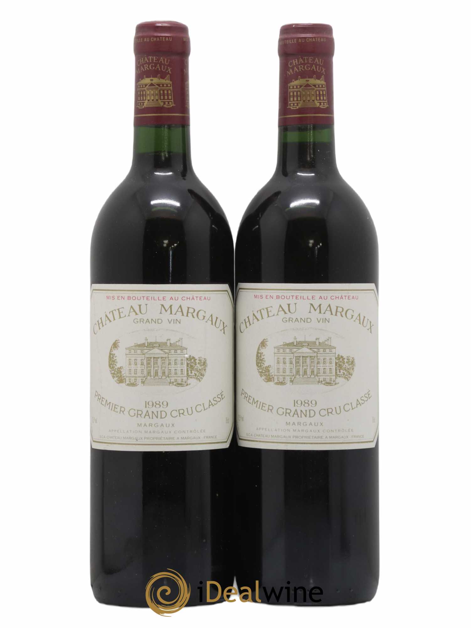 Château Margaux 1er Grand Cru Classé 1989 - Lot de 2 bouteilles - 0