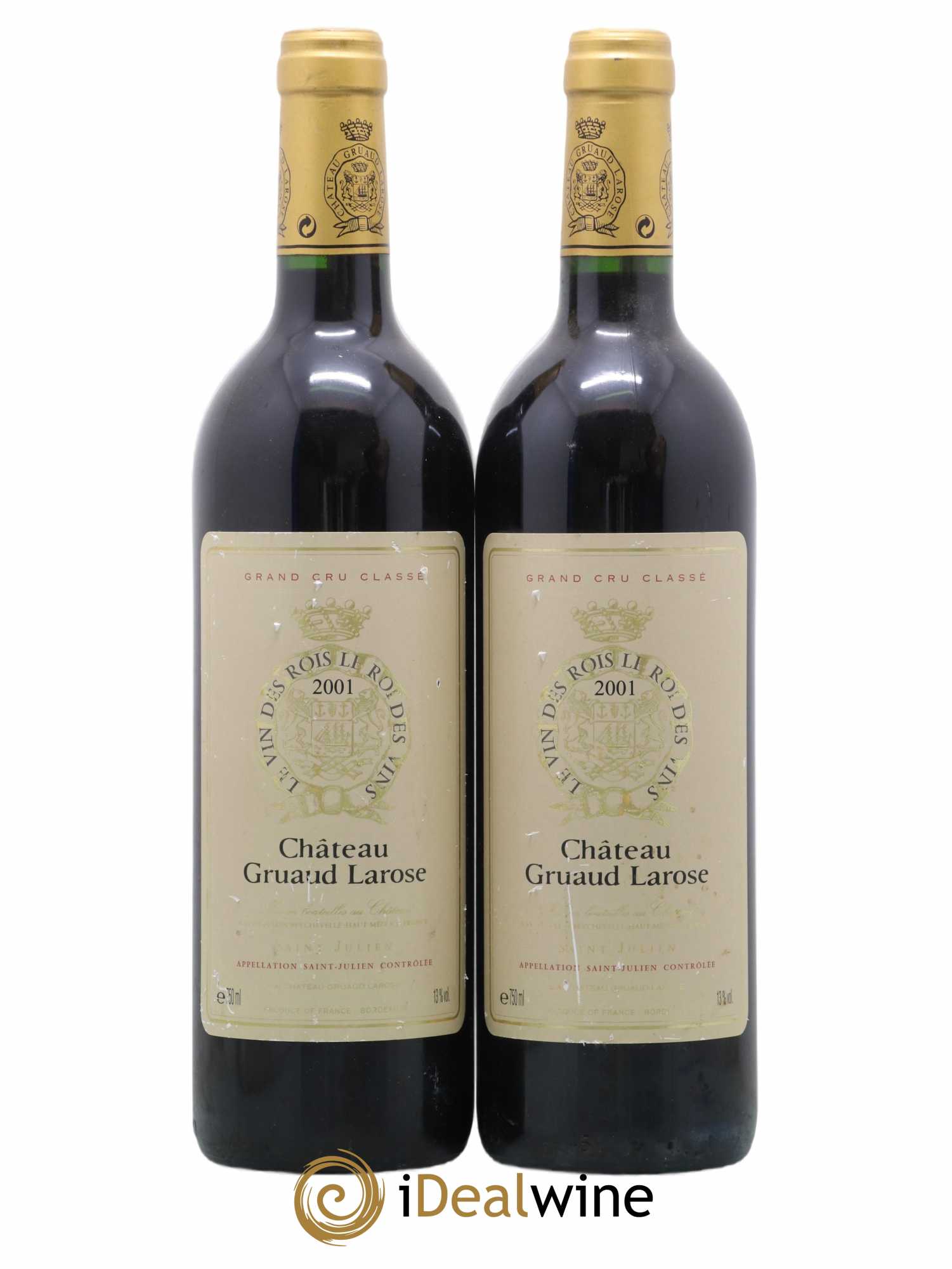 Château Gruaud Larose 2ème Grand Cru Classé 2001 - Lot de 2 bouteilles - 0