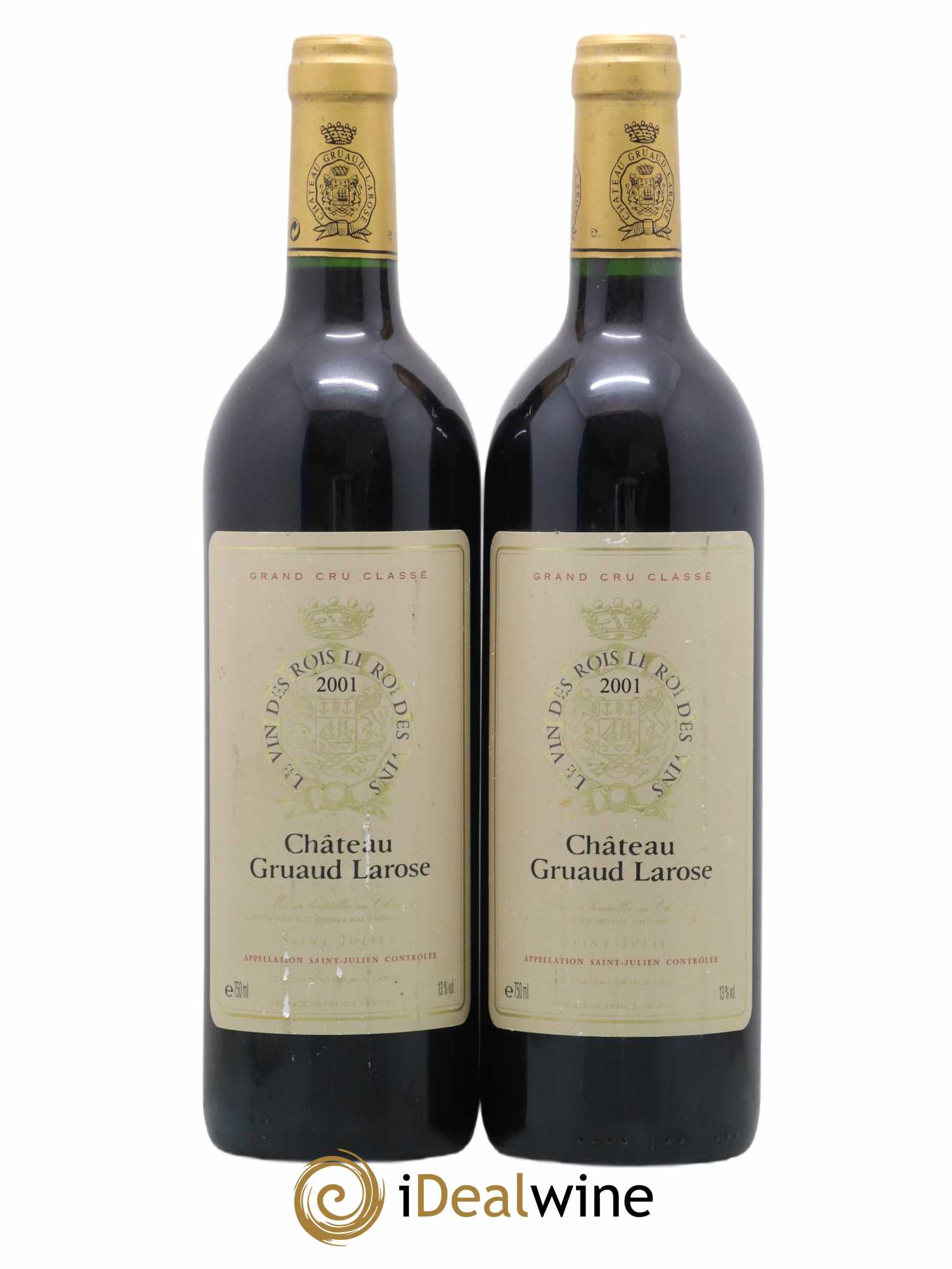 Château Gruaud Larose 2ème Grand Cru Classé 2001 - Lot de 2 bouteilles - 0