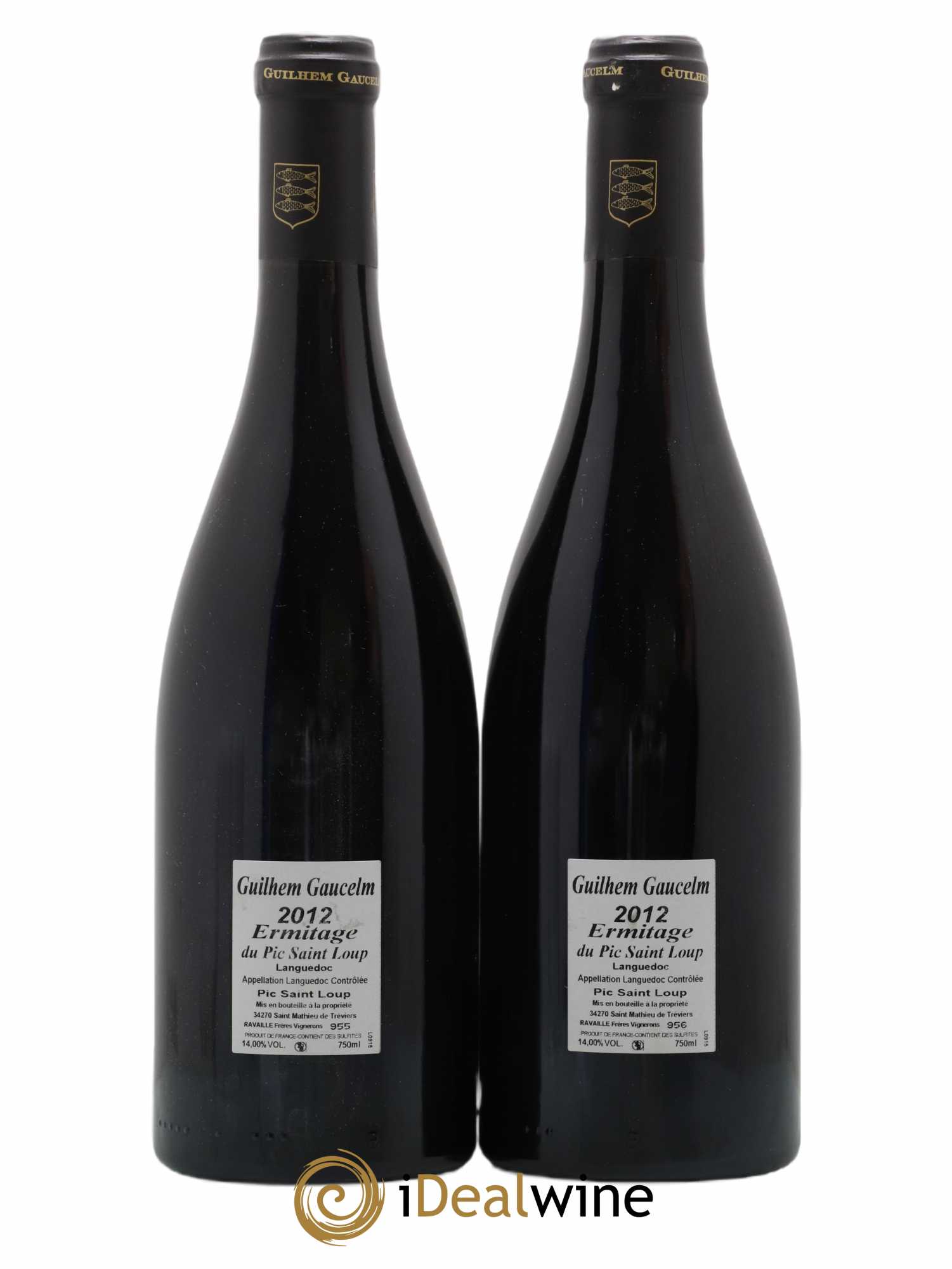 Pic Saint-Loup Héritage du Pic Saint-Loup (anciennement Ermitage) Guilhem Gaucelm 2012 - Lot de 2 bouteilles - 1