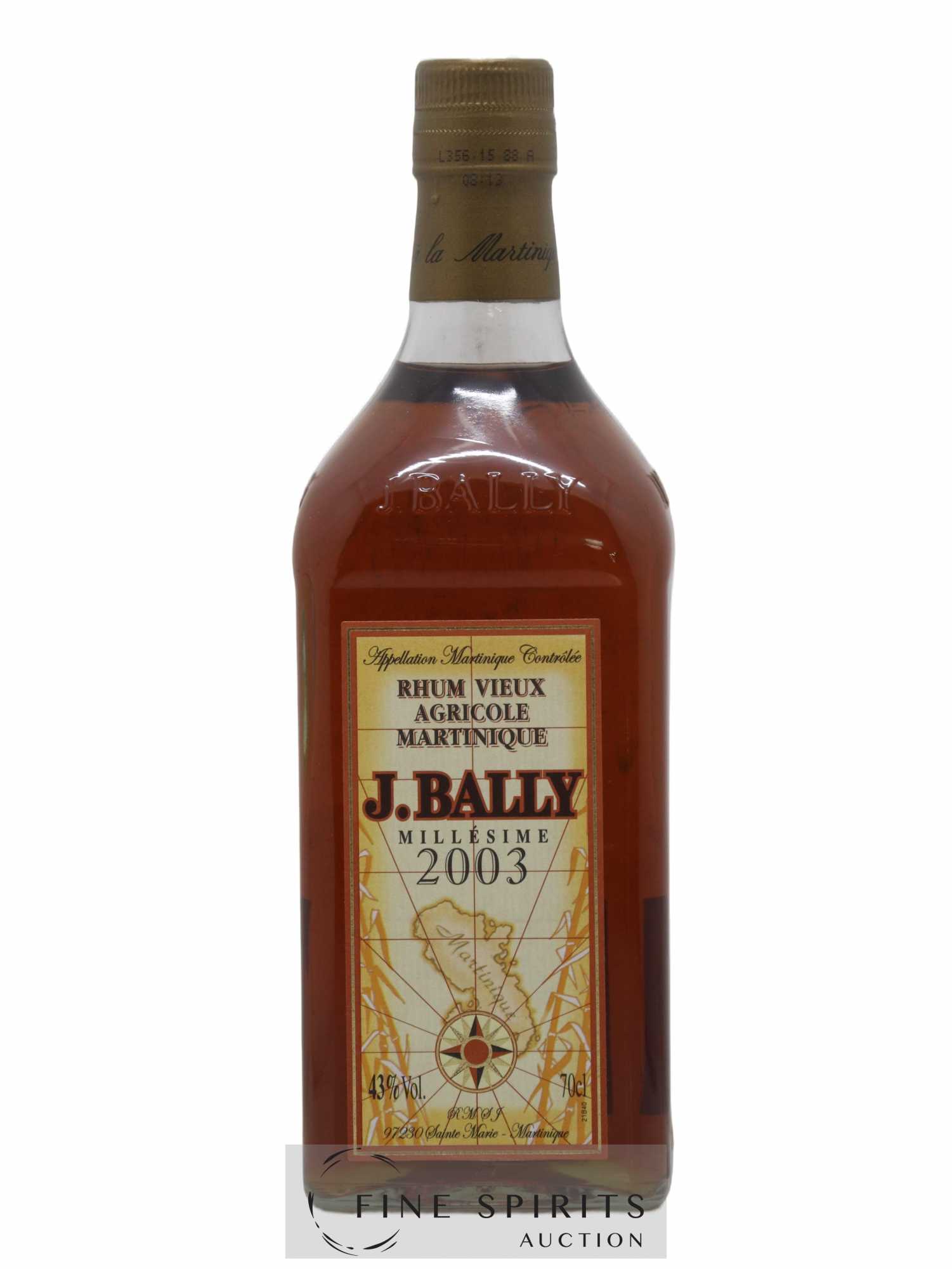 J. Bally 2003 Of. - Lot de 1 bouteille - 1