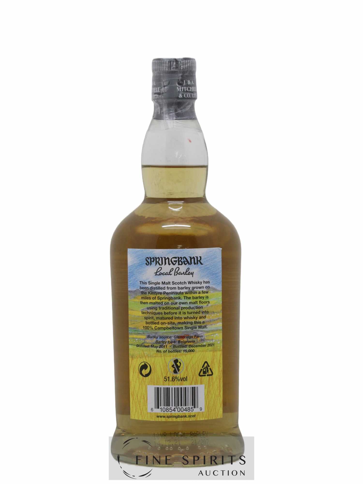 Springbank 10 years 2011 Of. Local Barley One of 15000 - bottled 2021 - Lot of 1 bottle - 2