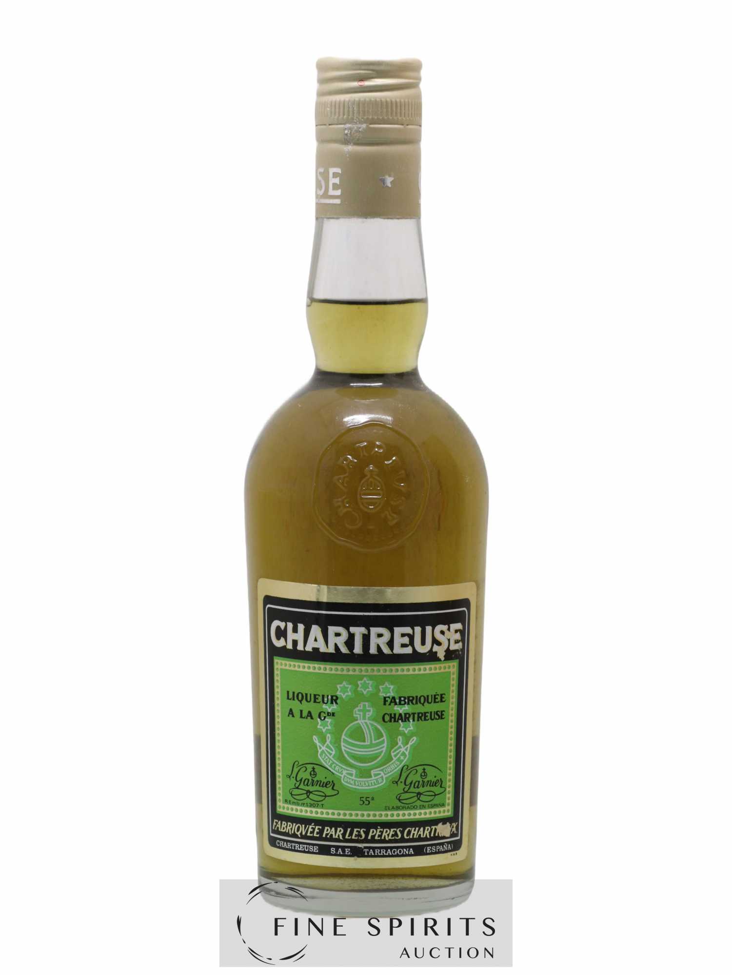 Chartreuse Of. Tarragone Verte mise 1973 - Lot de 1 demi bouteille - 1