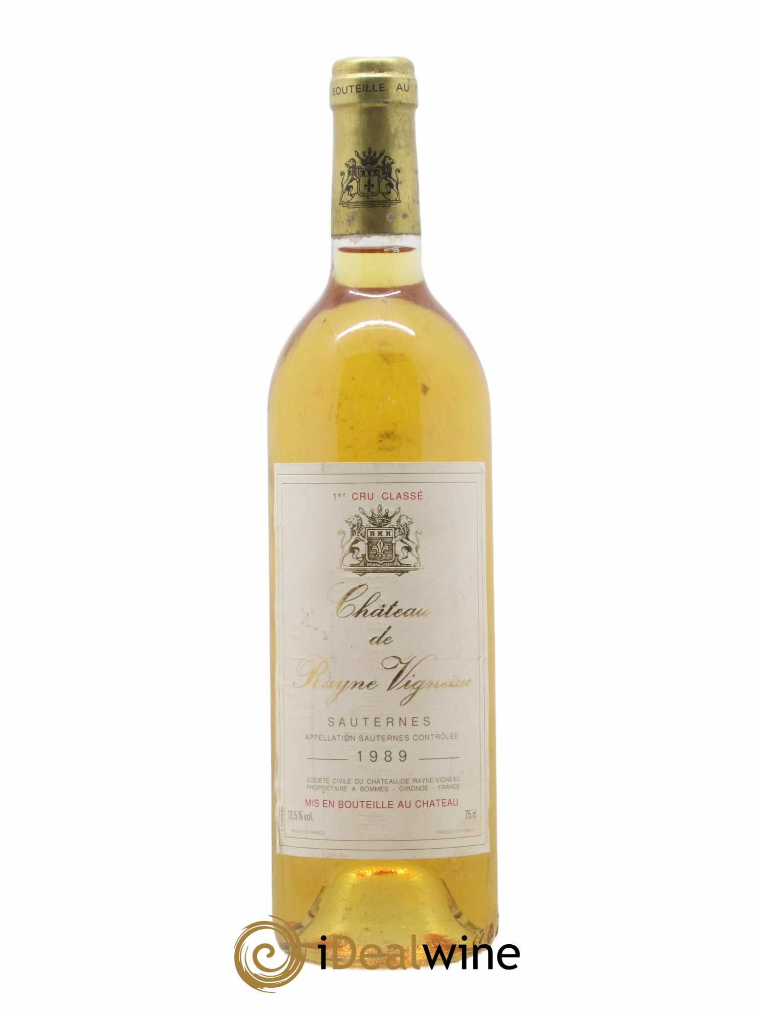 Château de Rayne Vigneau 1er Grand Cru Classé 1989 - Lot de 1 bouteille - 0