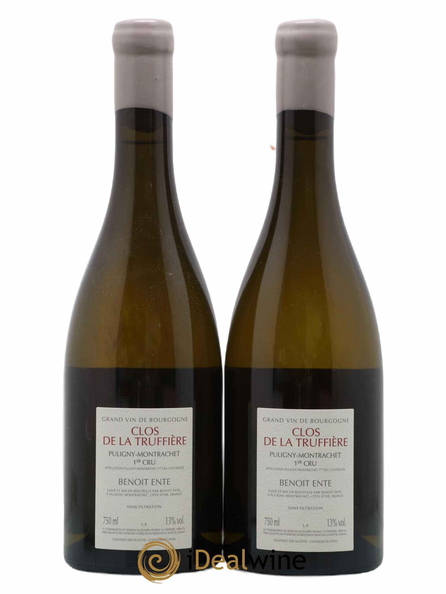 Puligny-Montrachet 1er Cru Clos de la Truffière Benoit Ente 2019 - Lot de 2 bouteilles - 1
