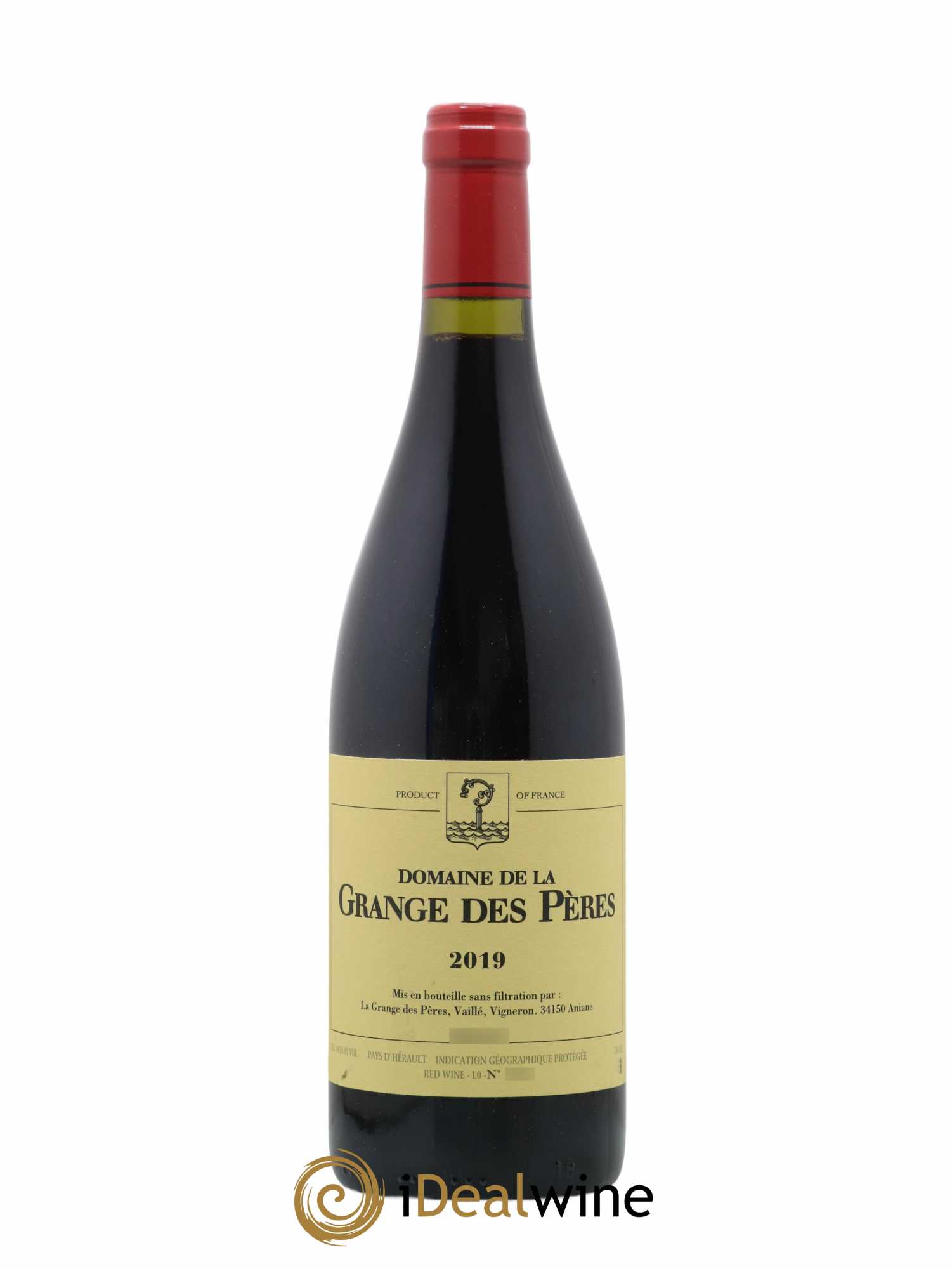 Pays d'Hérault Grange des Pères Laurent Vaillé 2019 - Lot de 1 bouteille - 0