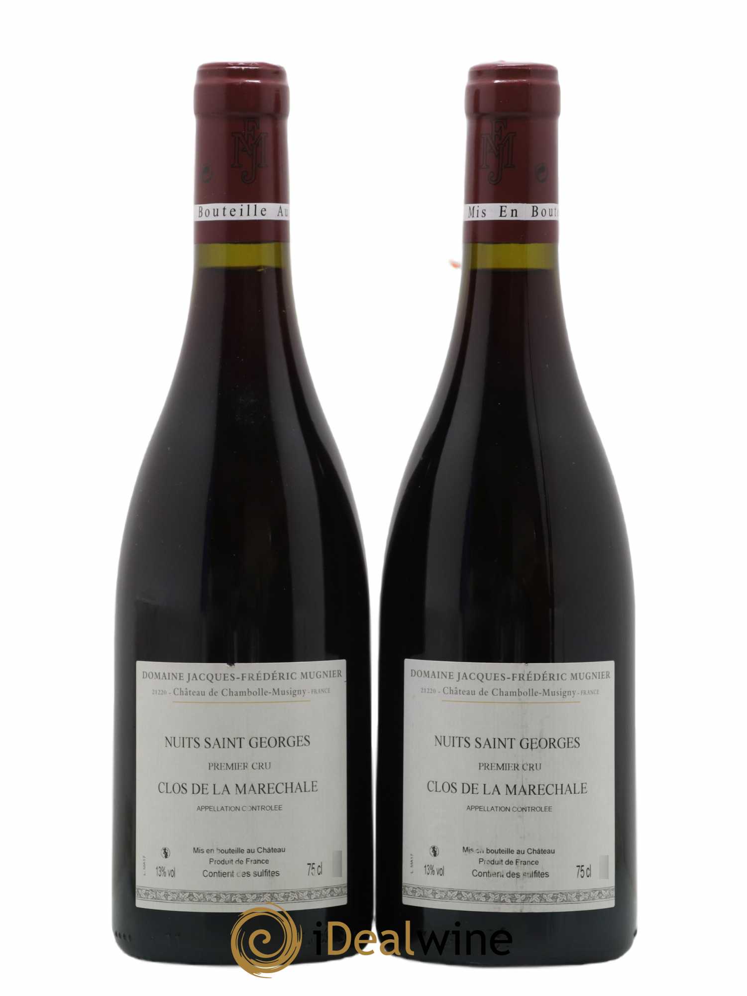 Nuits-Saint-Georges 1er Cru Clos de La Maréchale Jacques-Frédéric Mugnier 2017 - Lot de 2 bouteilles - 1