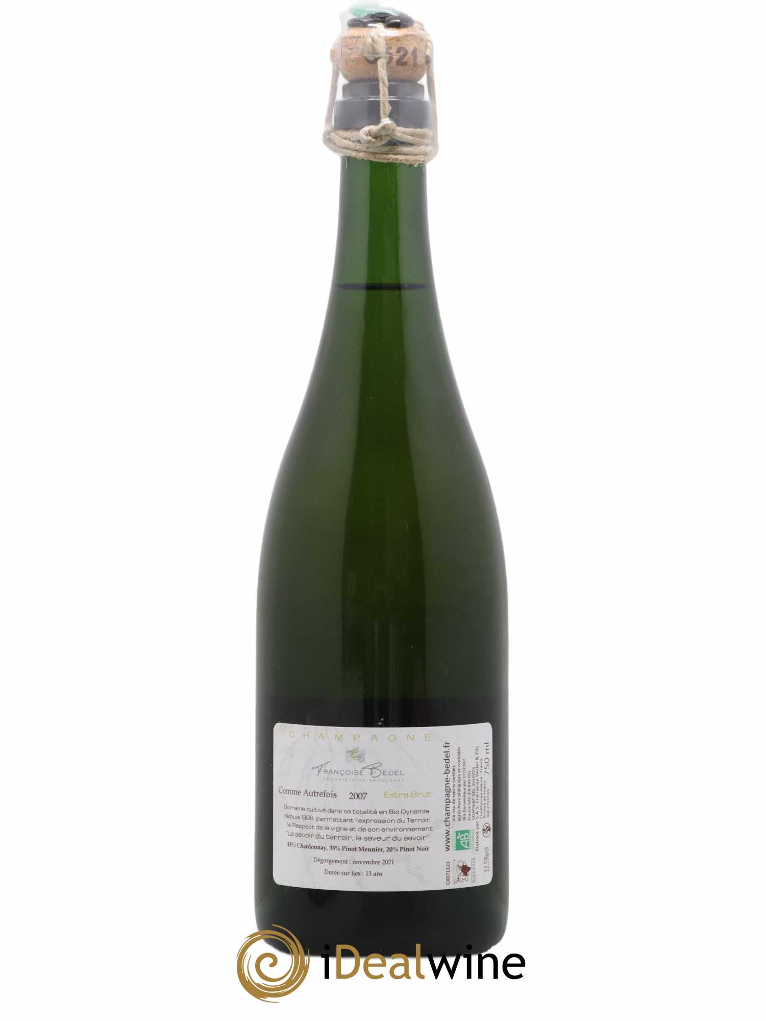 Comme Autrefois Brut Françoise Bedel et Fils 2007 - Lot de 1 bouteille - 1